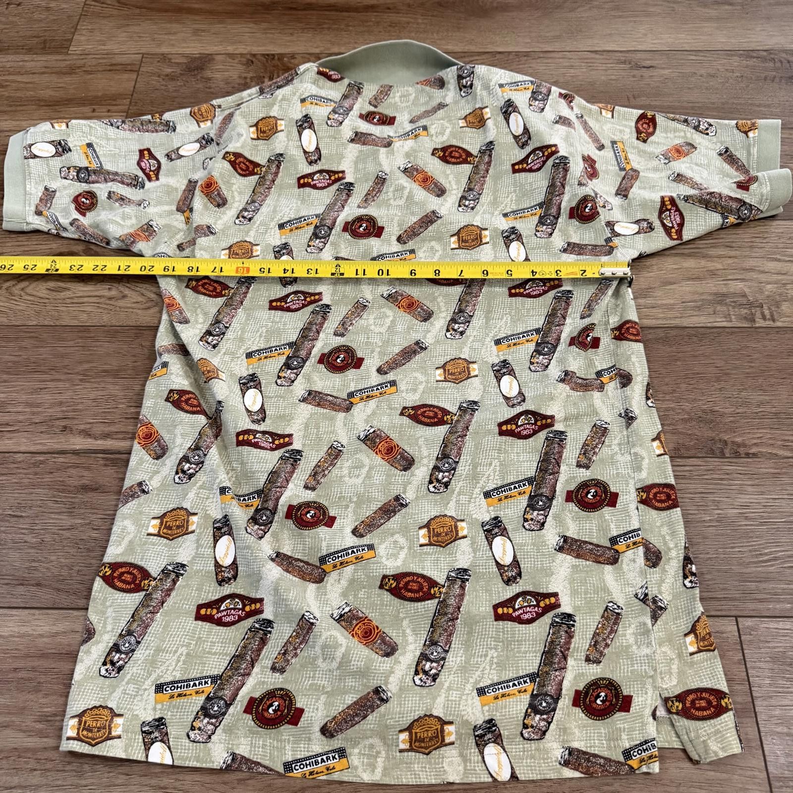Big Dogs Vintage Y2K Big Dogs Cigar AOP Funny Polo Shirt Size US L / EU 52-54 / 3 - 6 Thumbnail