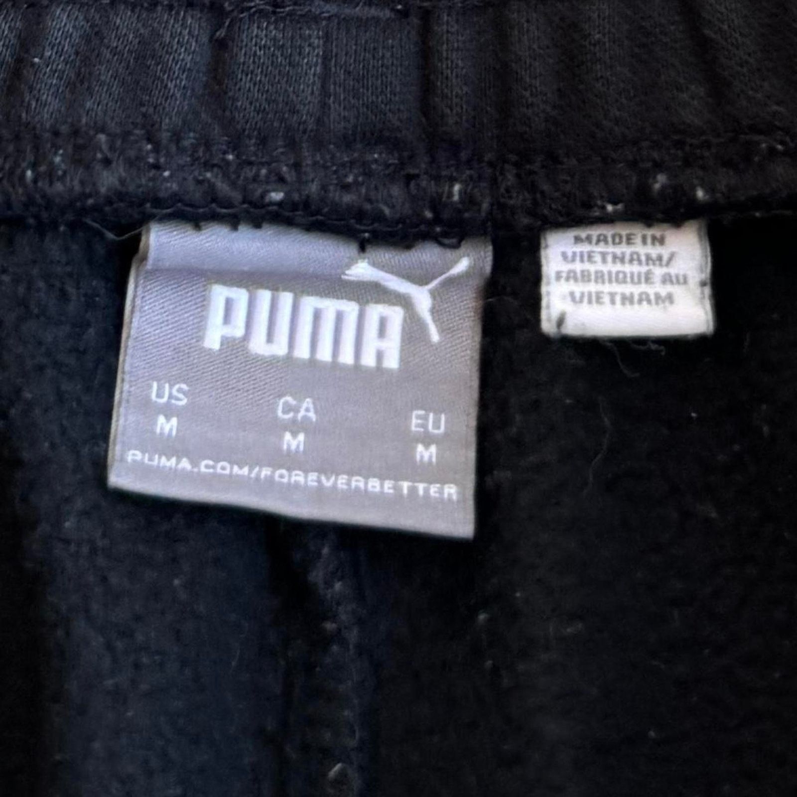 Puma × Vintage Vintage Y2K Puma Faded Black Embroidered Athletic Sweatpants Size US 30 / EU 46 - 4 Thumbnail