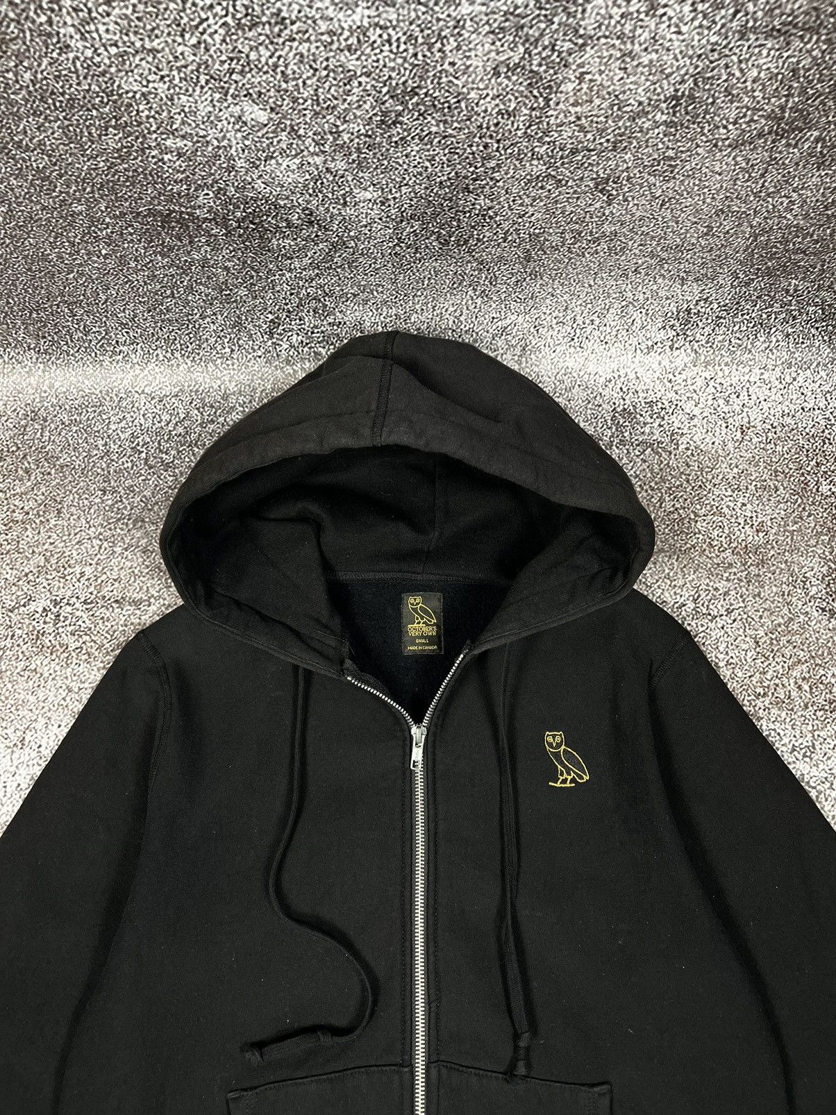 【OVO】Drake☆ジップ・フーディー☆MINI OG FULL-ZIP☆コットン Mini OG Quarter-Zip Mockneck Sweatshirt - Black | October's