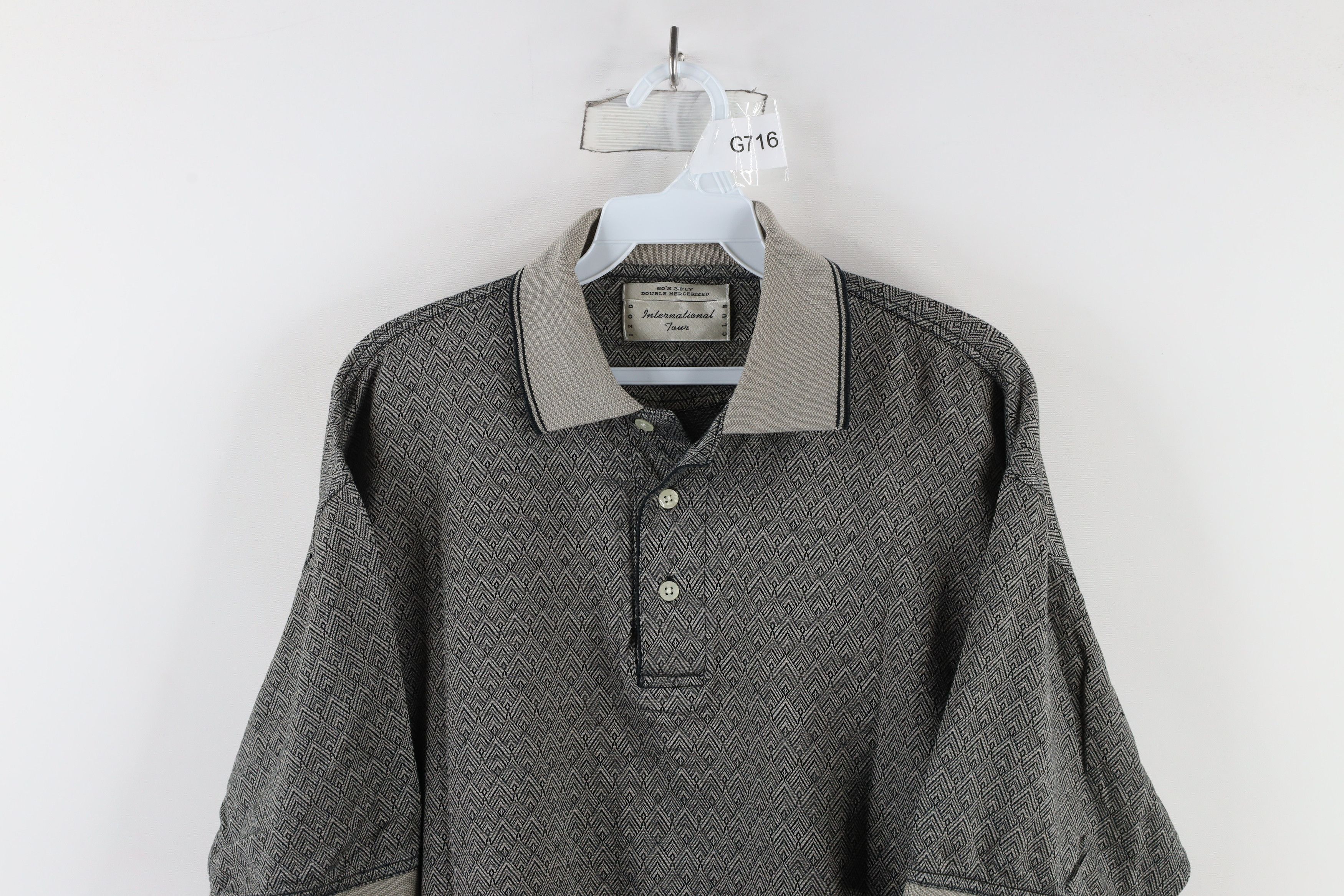 Vintage Vintage 90s Streetwear Knit Short Sleeve Golf Polo Shirt Size US M / EU 48-50 / 2 - 2 Thumbnail
