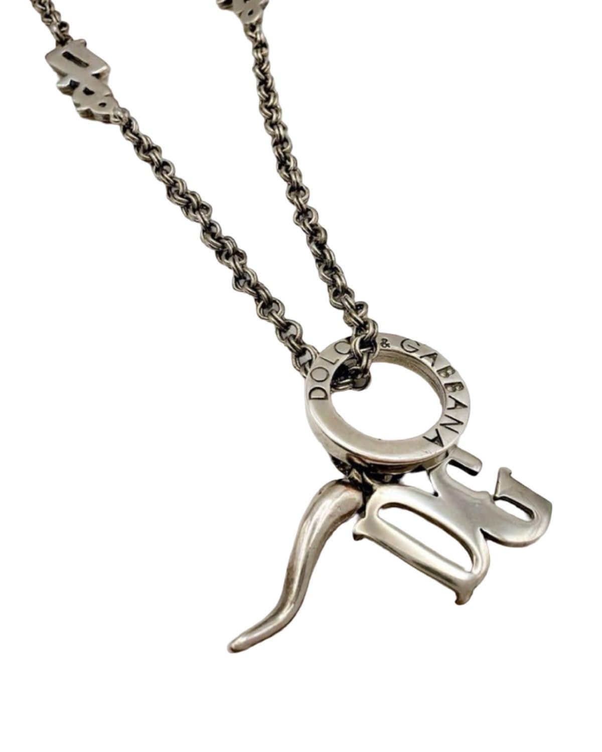 Dolce & Gabbana Ring Corno Multi Charm Necklace Size ONE SIZE - 11 Thumbnail