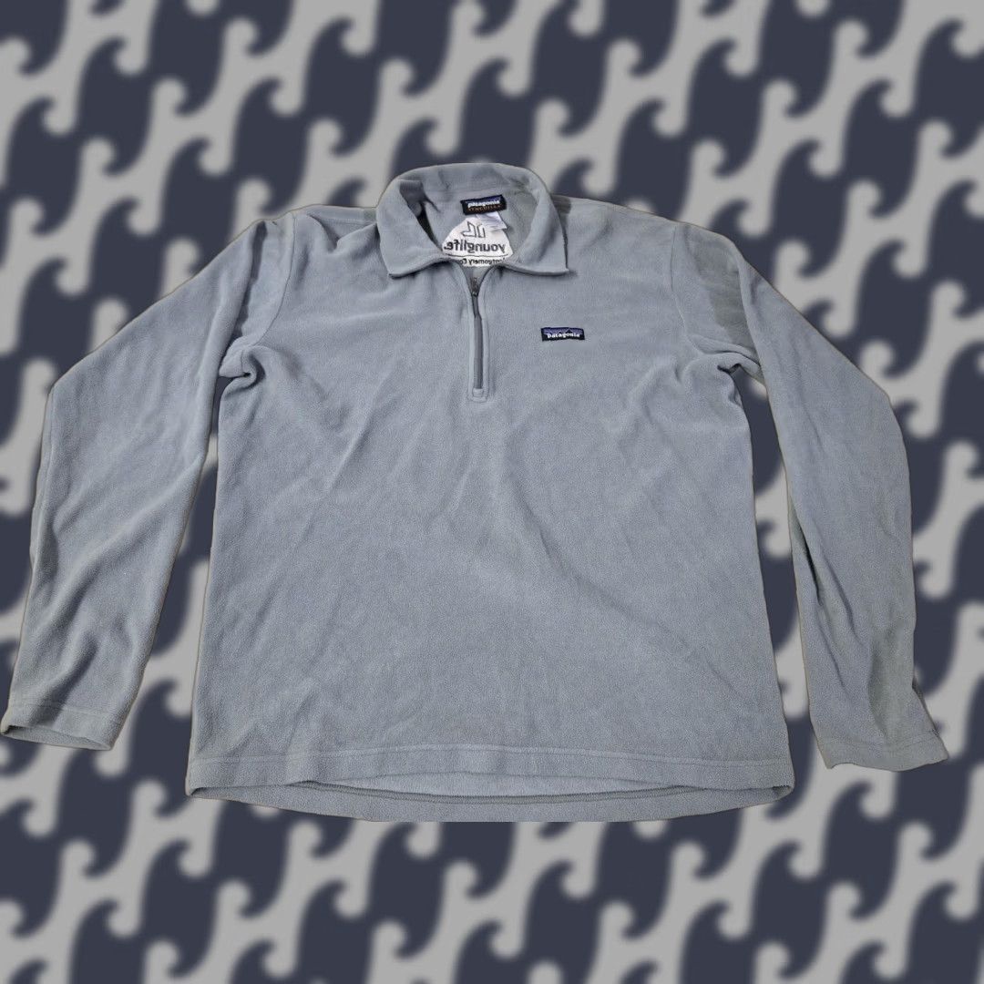 Patagonia Patagonia Pullover Mens M Gray Synchilla Quarter Zip Fleece Young Life Size US M / EU 48-50 / 2 - 1 Thumbnail