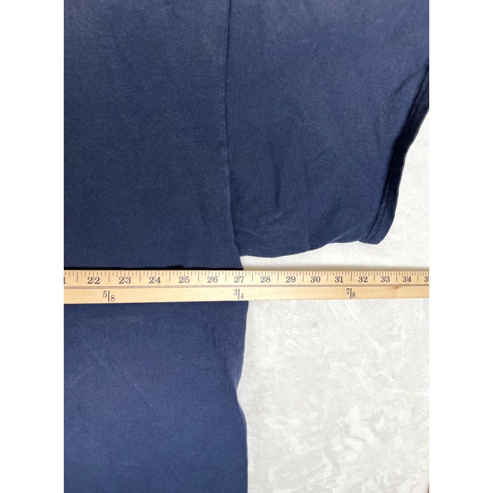 Nike VINTAGE Nike T-Shirt Nike Blue 2XL Embroidered Swoosh 90s Y2K Fadeed Size US XXL / EU 58 / 5 - 7 Thumbnail