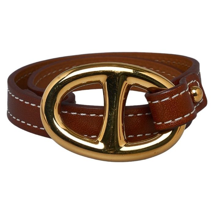 Hermes Hermes Leather Granville Double Tour Bracelet | Grailed