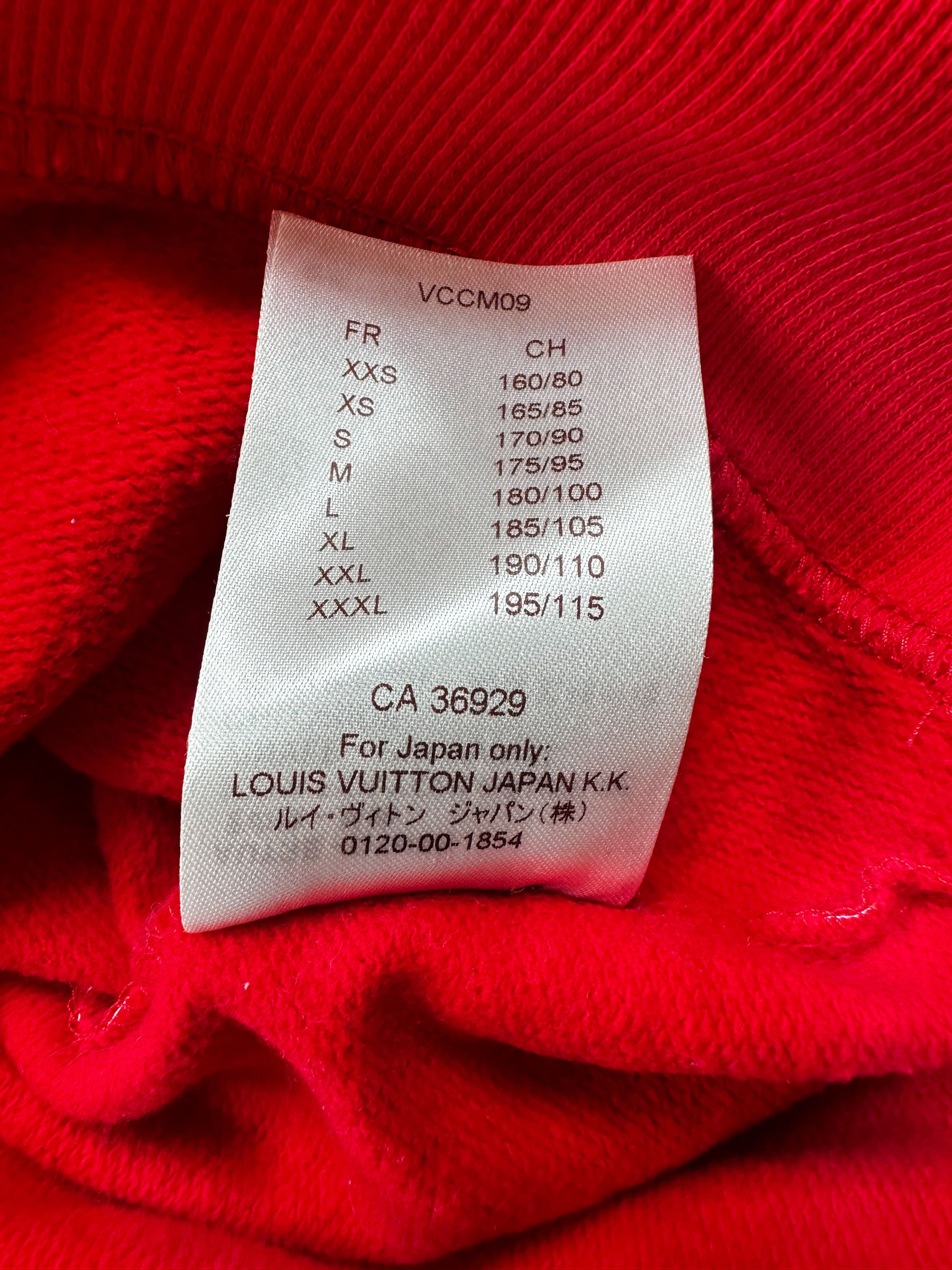Louis Vuitton × Supreme Louis Vuitton Supreme Red & White Monogram Box Logo Hoodie Size US M / EU 48-50 / 2 - 6 Thumbnail