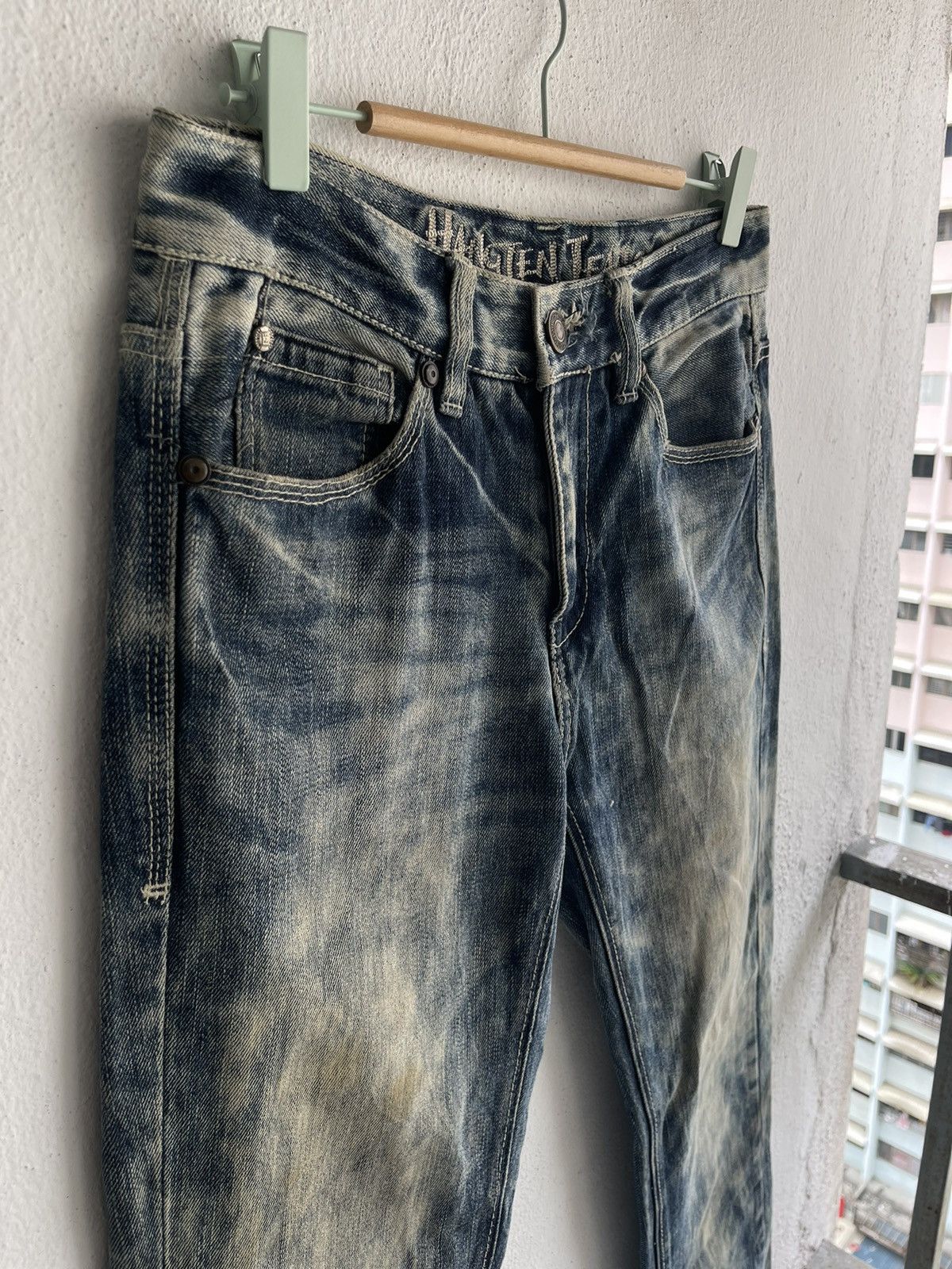 Hang Ten × Japanese Brand × Vintage Hang Ten Acid Wash Denim Straight Cut y2k style Size US 30 / EU 46 - 7 Thumbnail