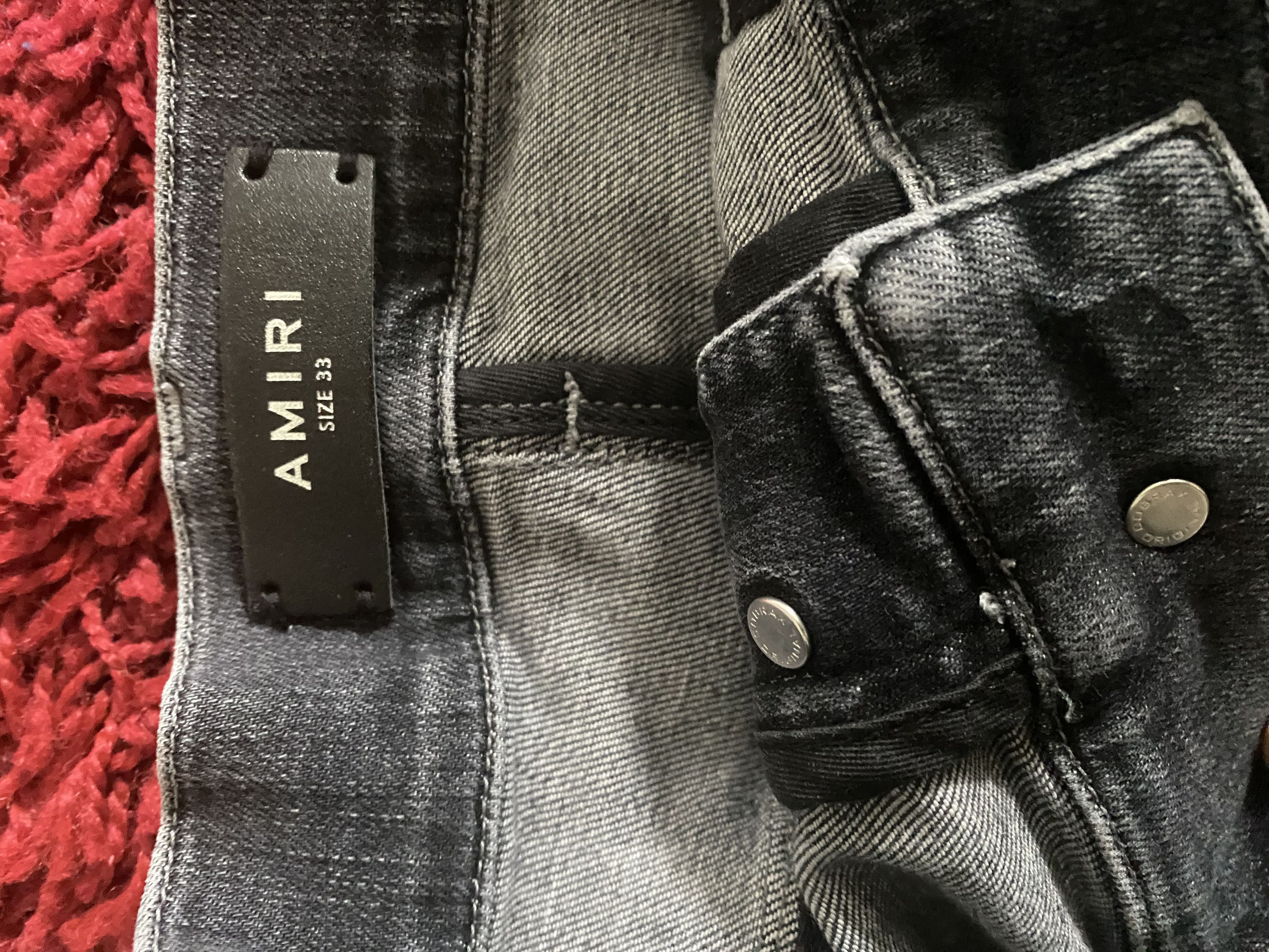 Amiri Amiri Black Bandanna Thrashers jeans Size US 33 - 5 Thumbnail