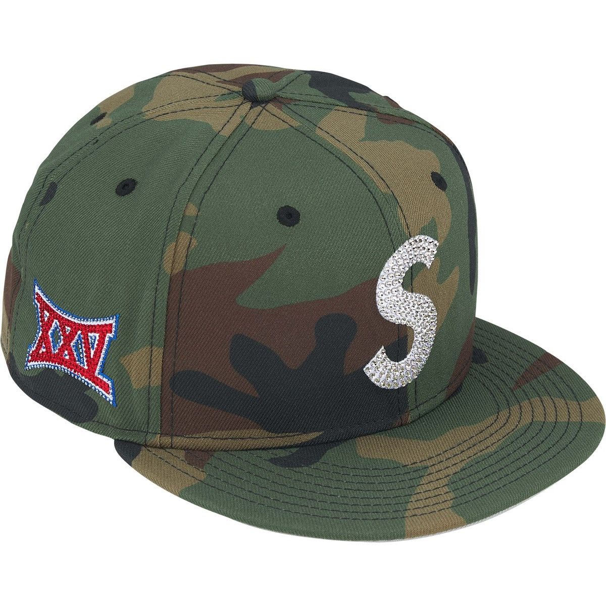 Supreme × Swarovski SUPREME X SWAROVSKI S LOGO NEW ERA FITTED HAT
