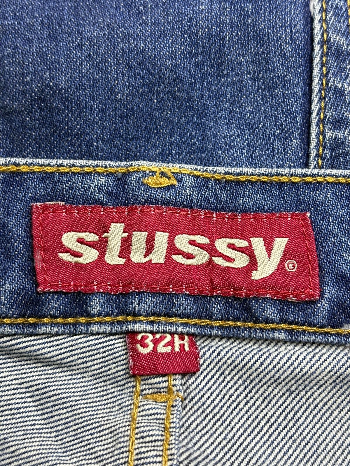 Stussy Vintage Stussy Blue Wash Distress Loose Baggy Jeans Size US 34 / EU 50 - 11 Thumbnail