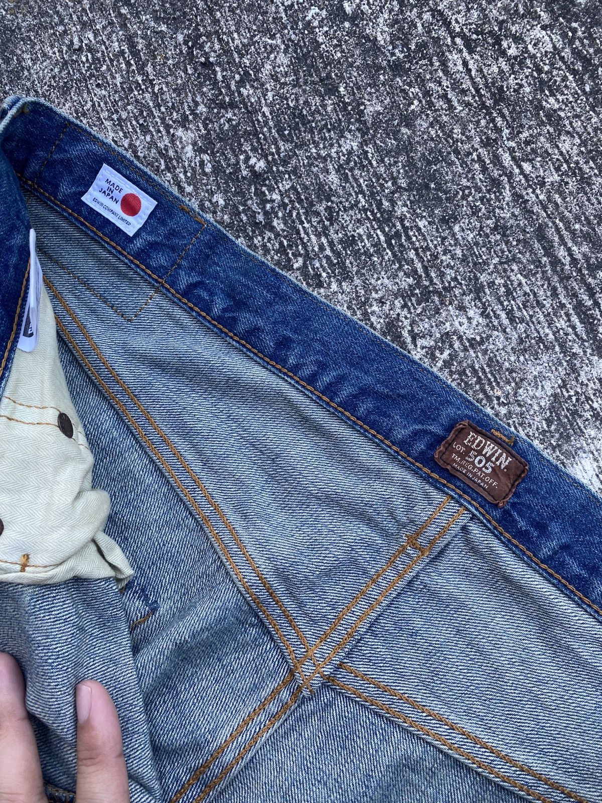 Other Vintage Edwin 505Z selvedge W40 L43 blue denim Size US 40 / EU 56 - 4 Thumbnail