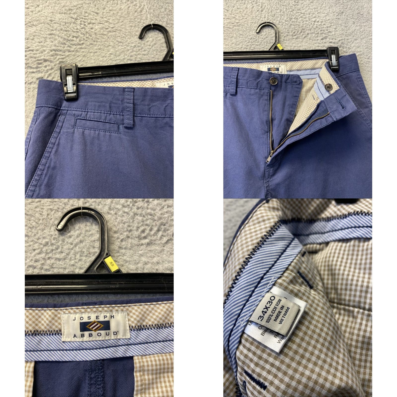 Joseph Abboud Joseph Abboud Men's Chino Pants Straight 34x30 Navy Vintage No 0388 Size US 34 / EU 50 - 8 Thumbnail