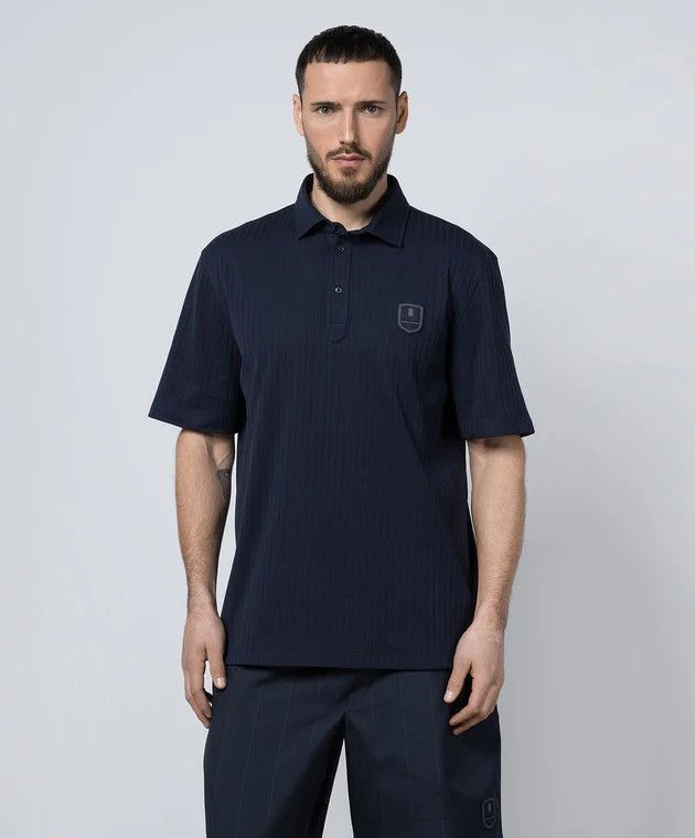 Brunello Cucinelli o1y0526 Polo Shirt in Navy Blue Size US S / EU 44-46 / 1 - 3 Thumbnail