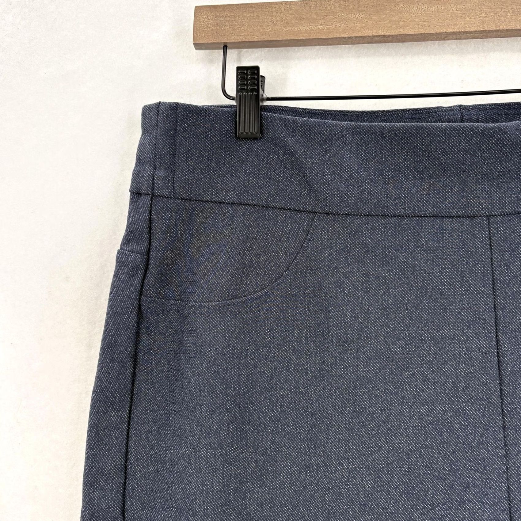 Vintage Honeylove Pants Womens 3X Blue Pull On Stretch Pockets Ponte Slim Ankle Business Casual 29in Inseam Womens Size 40" / US 18 - 3 Thumbnail