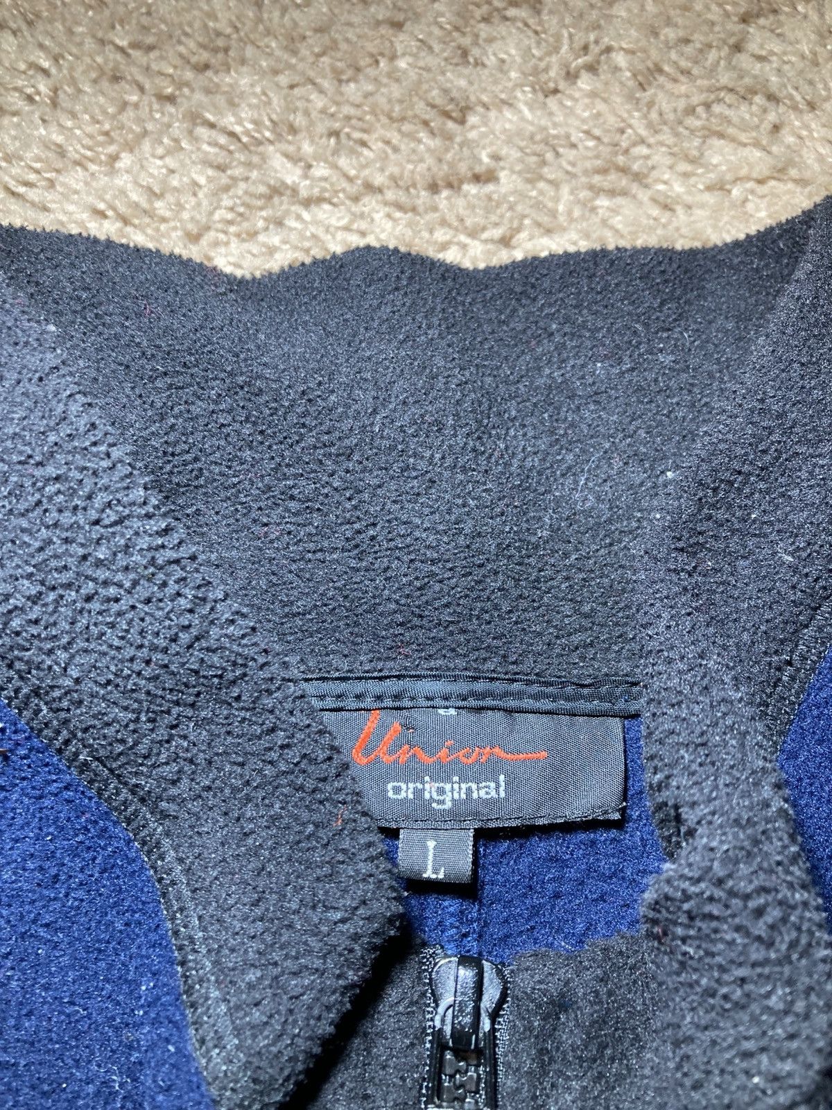 Union LA 90s Union NYC Fleece Full Zip Hang Man Logo 2000s Jacket Nav Size US L / EU 52-54 / 3 - 3 Thumbnail