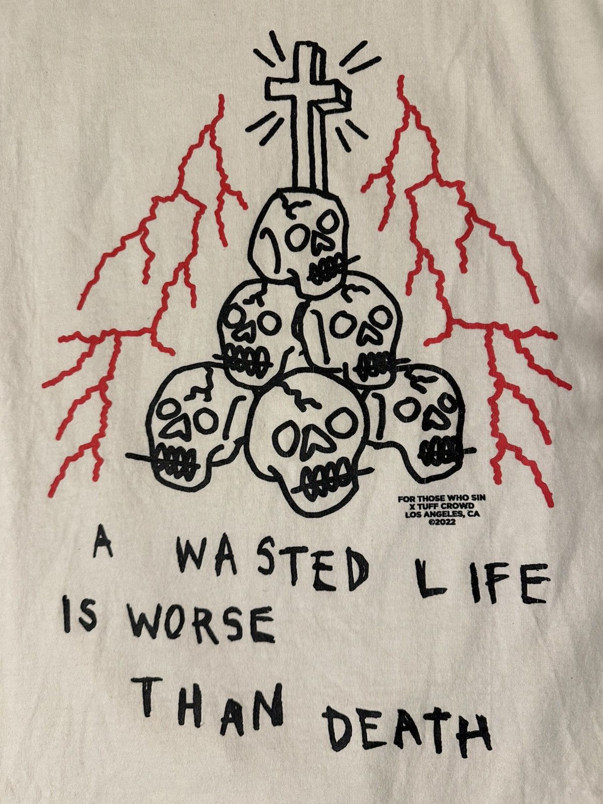 For Those Who Sin For Those Who Sin x Tuff Crowd Tee - XL Size US XL / EU 56 / 4 - 2 Thumbnail