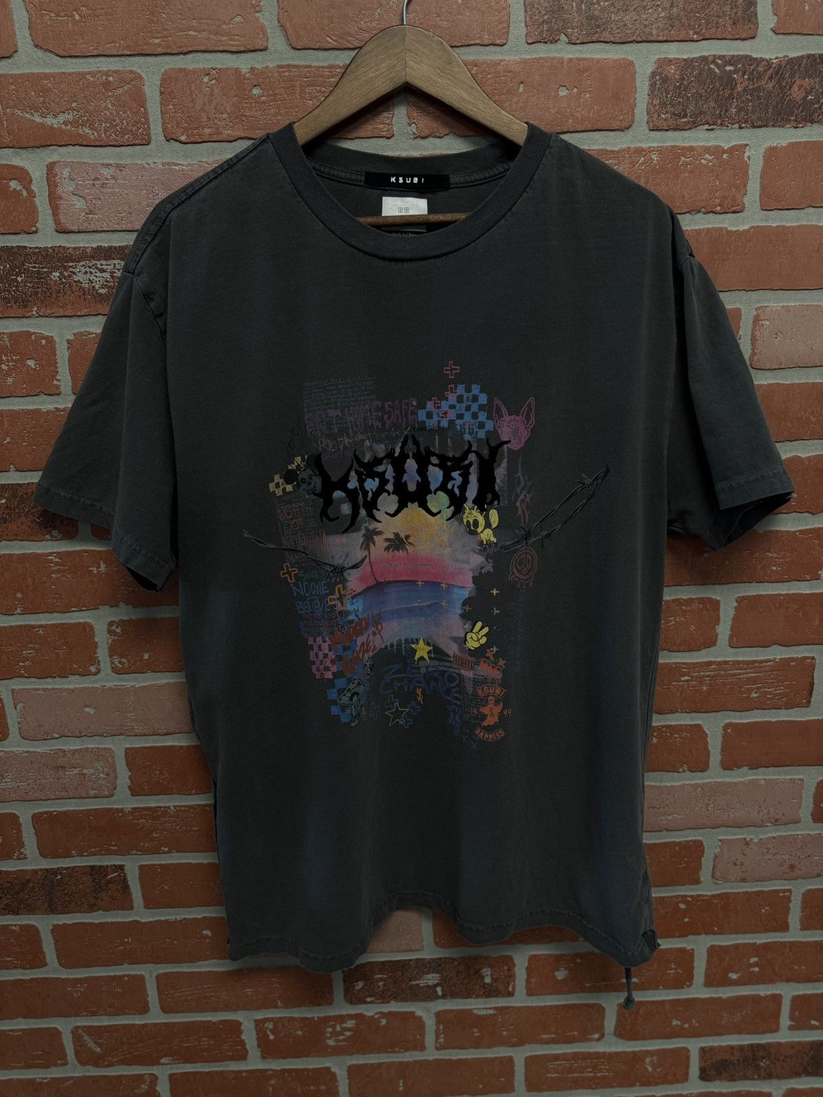 Ksubi Ksubi Tee Shirt Grey Size Large Clean Condition 🧼 Size US L / EU 52-54 / 3 - 1 Thumbnail