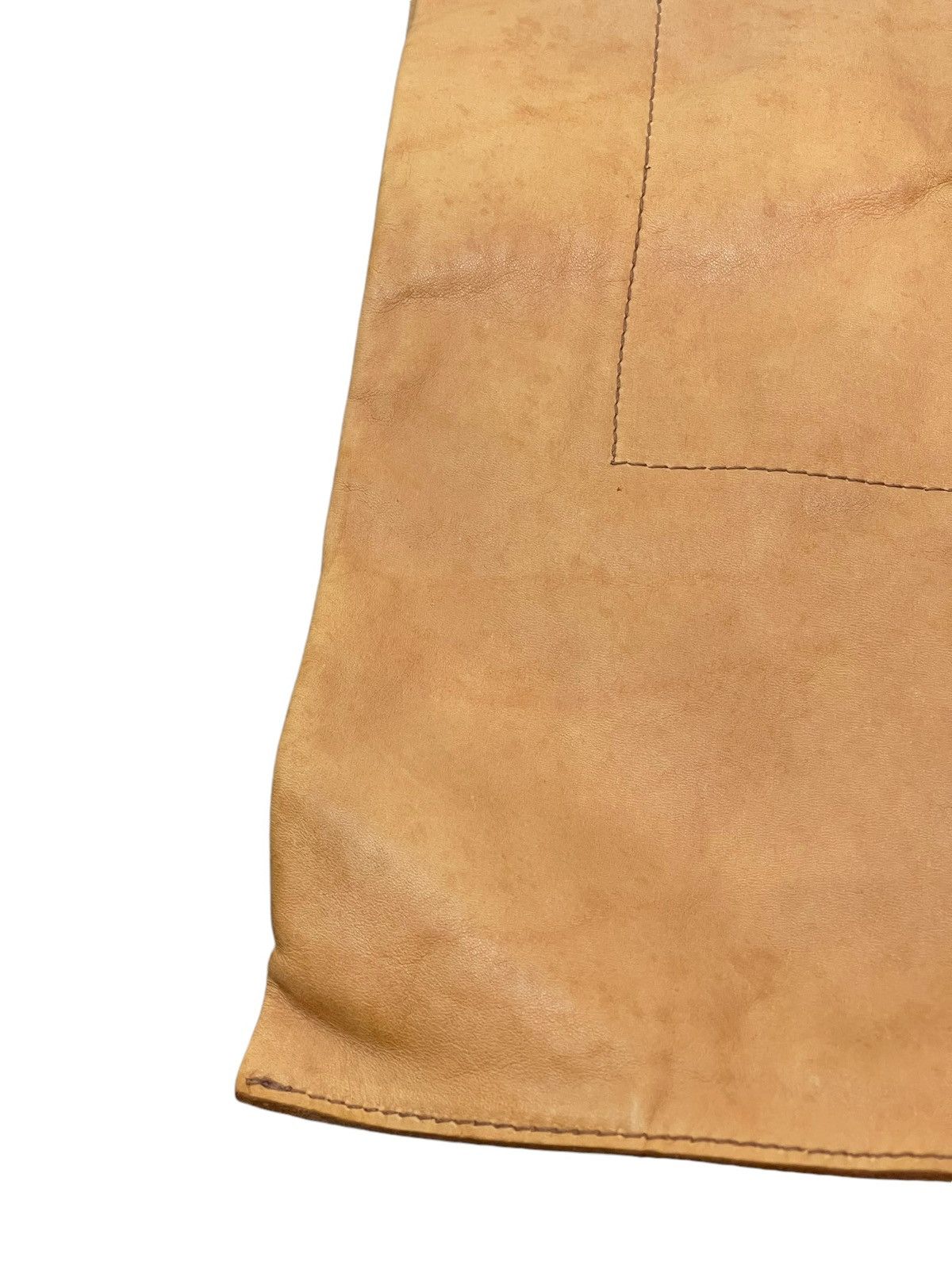 Comme des Garcons × Stussy Full Leather Soft Genten Japan Tote Bag 9🟩 Size ONE SIZE - 10 Thumbnail