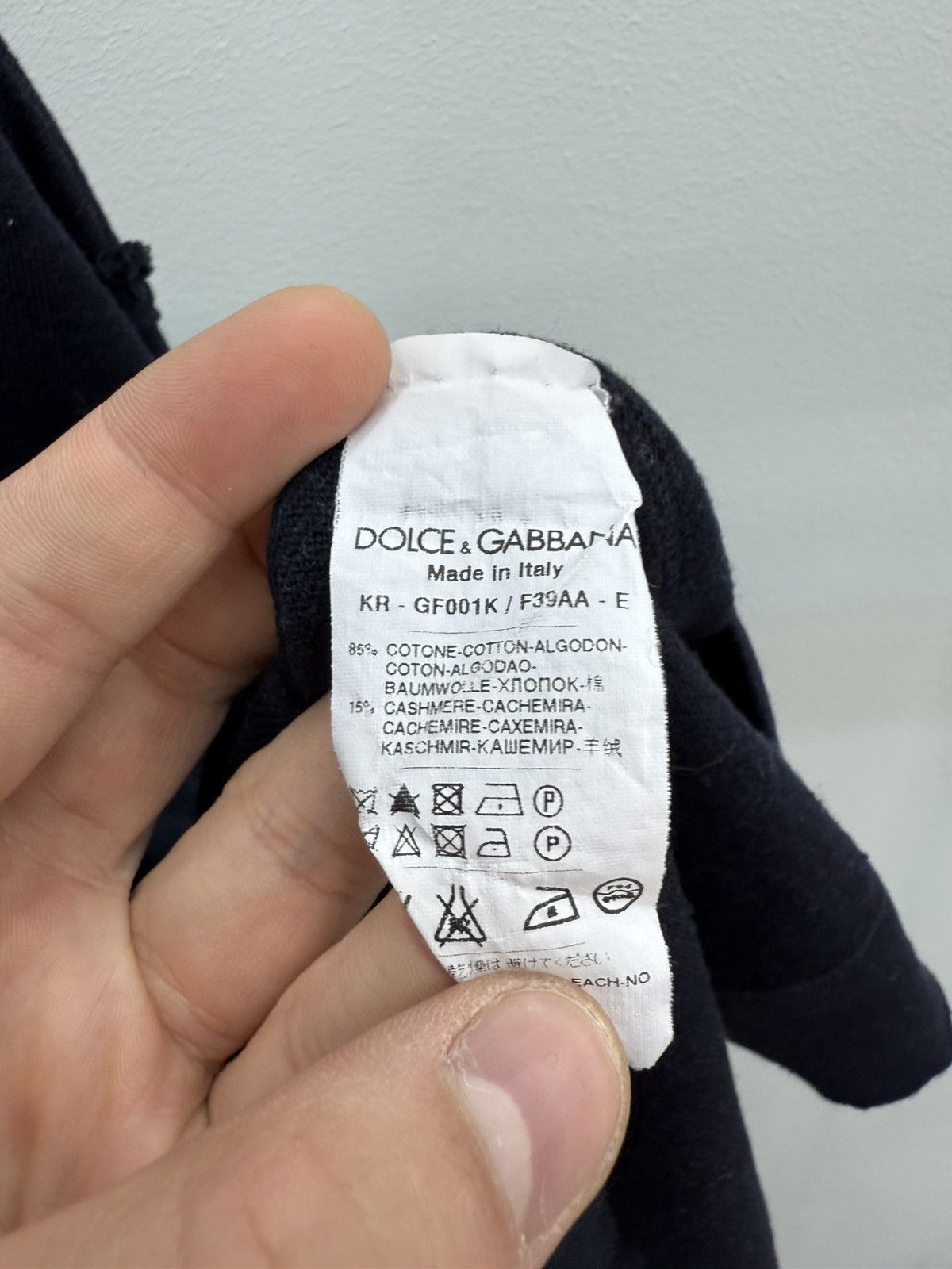 Dolce & Gabbana Dolce & Gabbana Cotton Cashmere Inside Out Sweater Size US L / EU 52-54 / 3 - 6 Thumbnail
