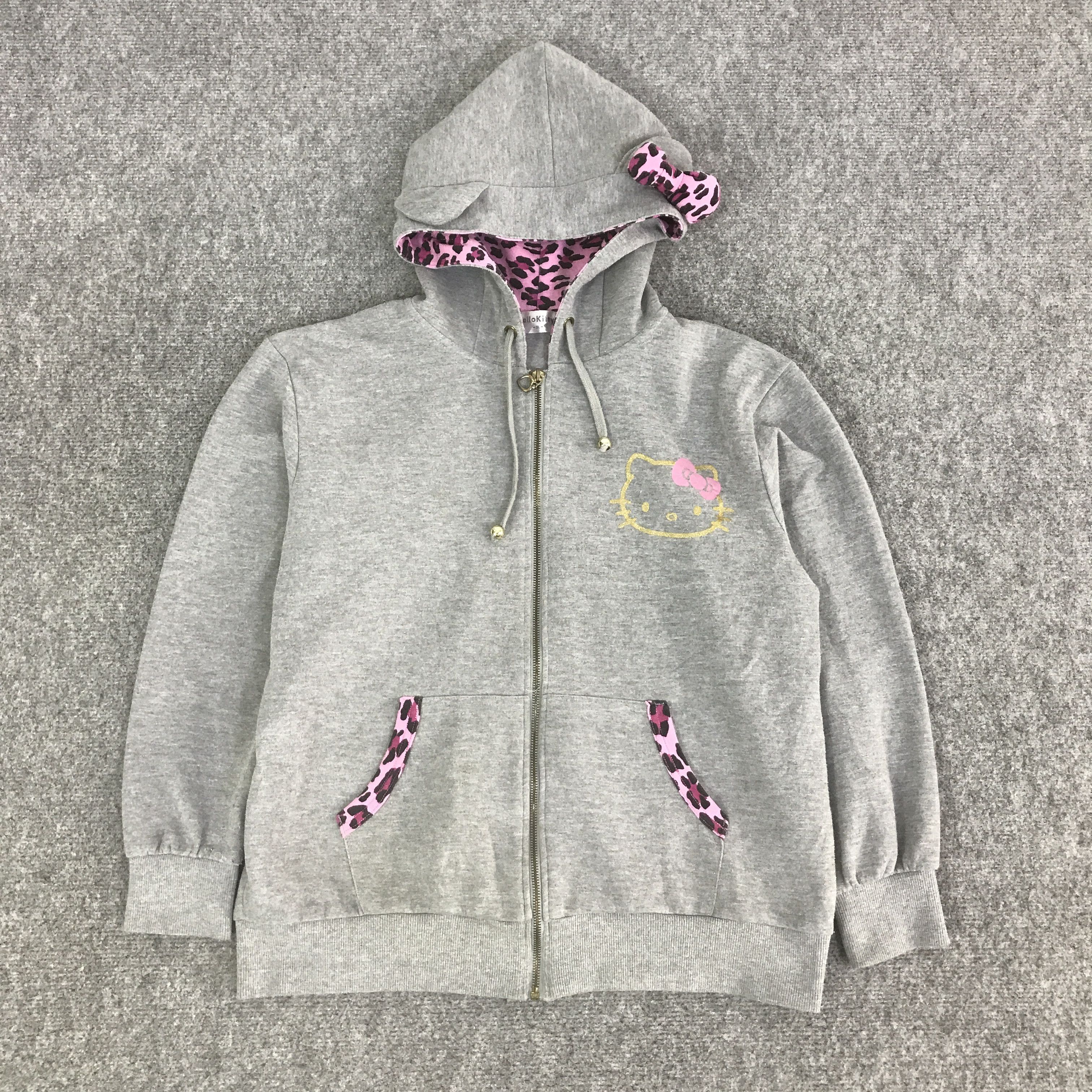 Japanese Brand HELLO KITTY HOODIE SWEATER JACKET K127B2 Size L / US 10 / IT 46 - 2 Thumbnail