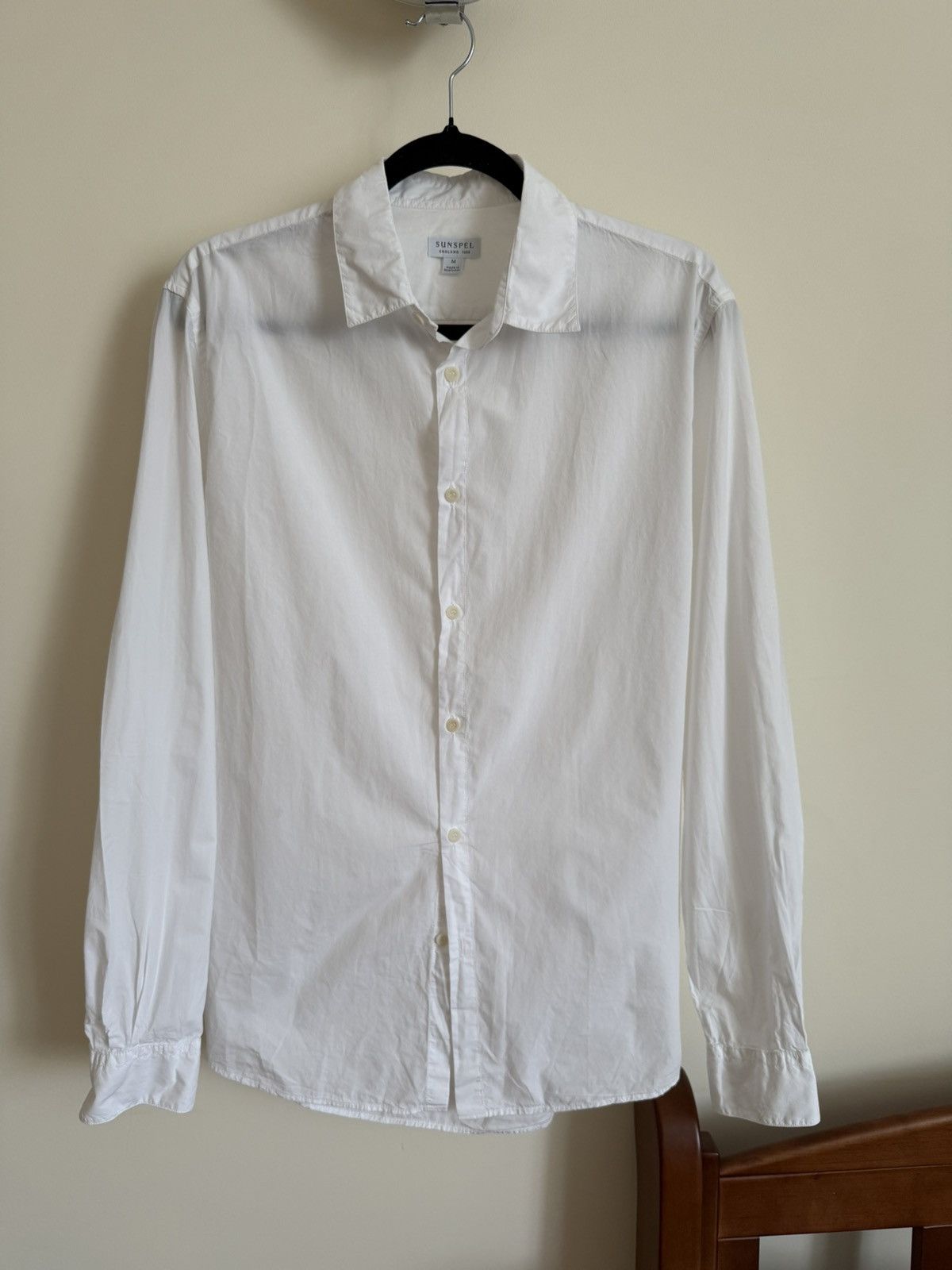 Sunspel Sunspel White Classic Cotton Shirt – Size M Made in Portugal Size US M / EU 48-50 / 2 - 1 Thumbnail