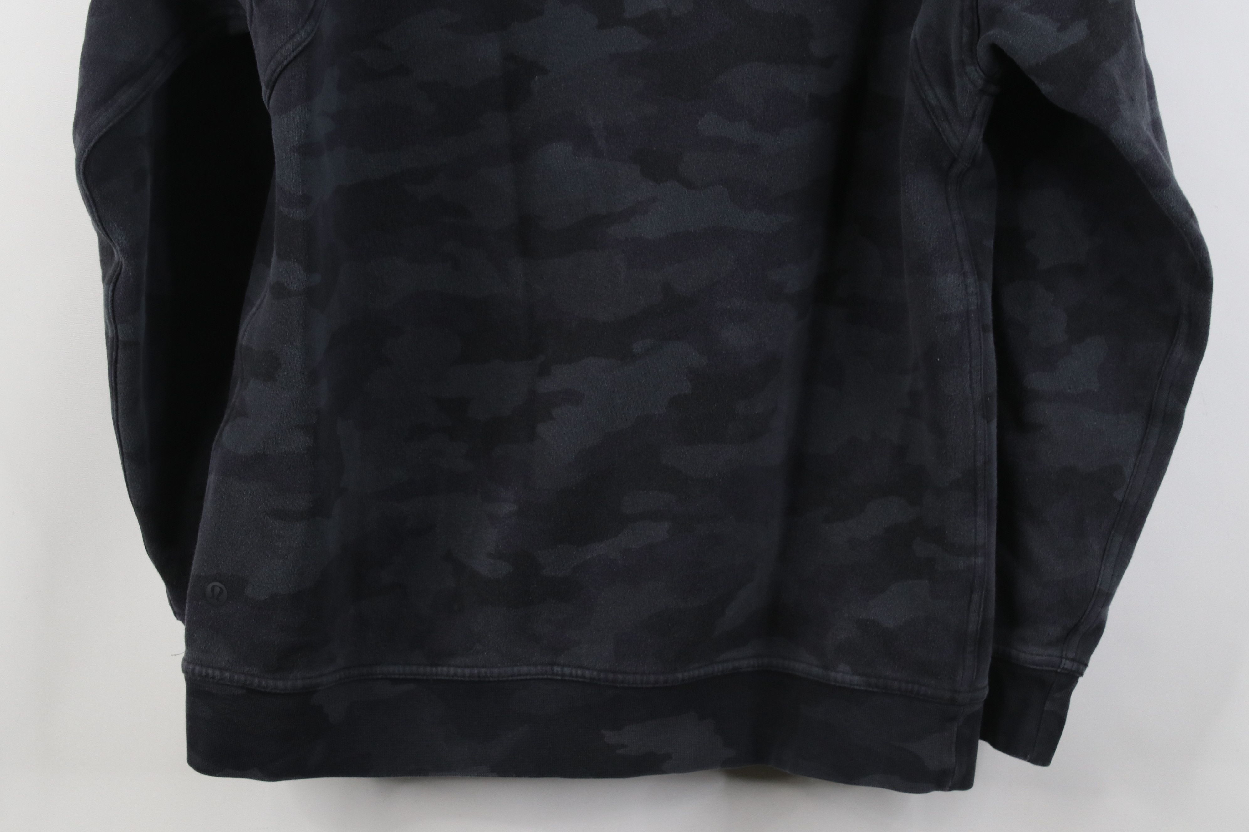 Lululemon Lululemon Yours Gym Yoga Hoodie Sweatshirt Gray Camouflage Size L / US 10 / IT 46 - 15 Thumbnail