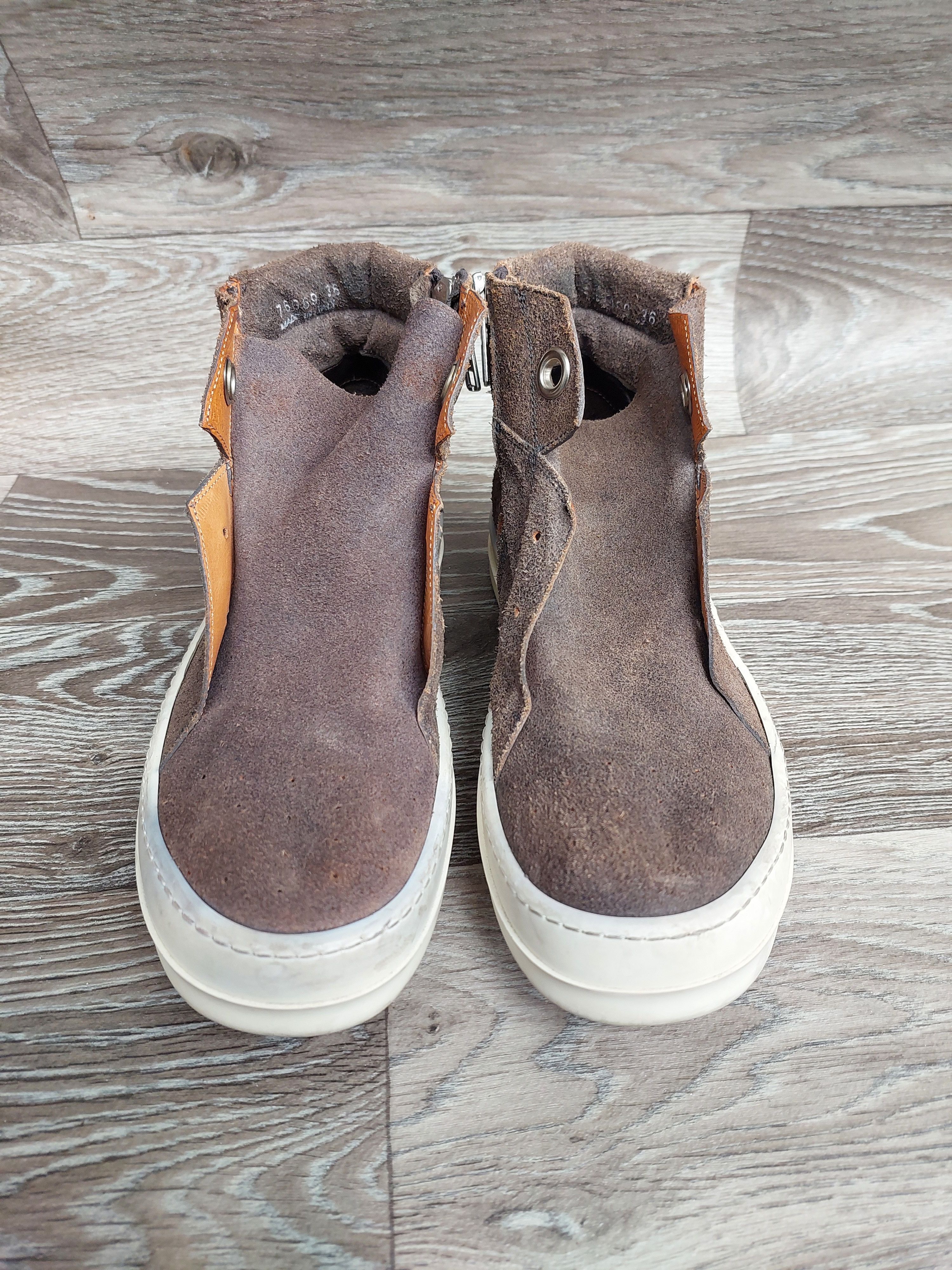 Rick Owens Rick Owens Island Dunk shoes in a brown suede colorway. Size US 6 / IT 36 - 2 Thumbnail