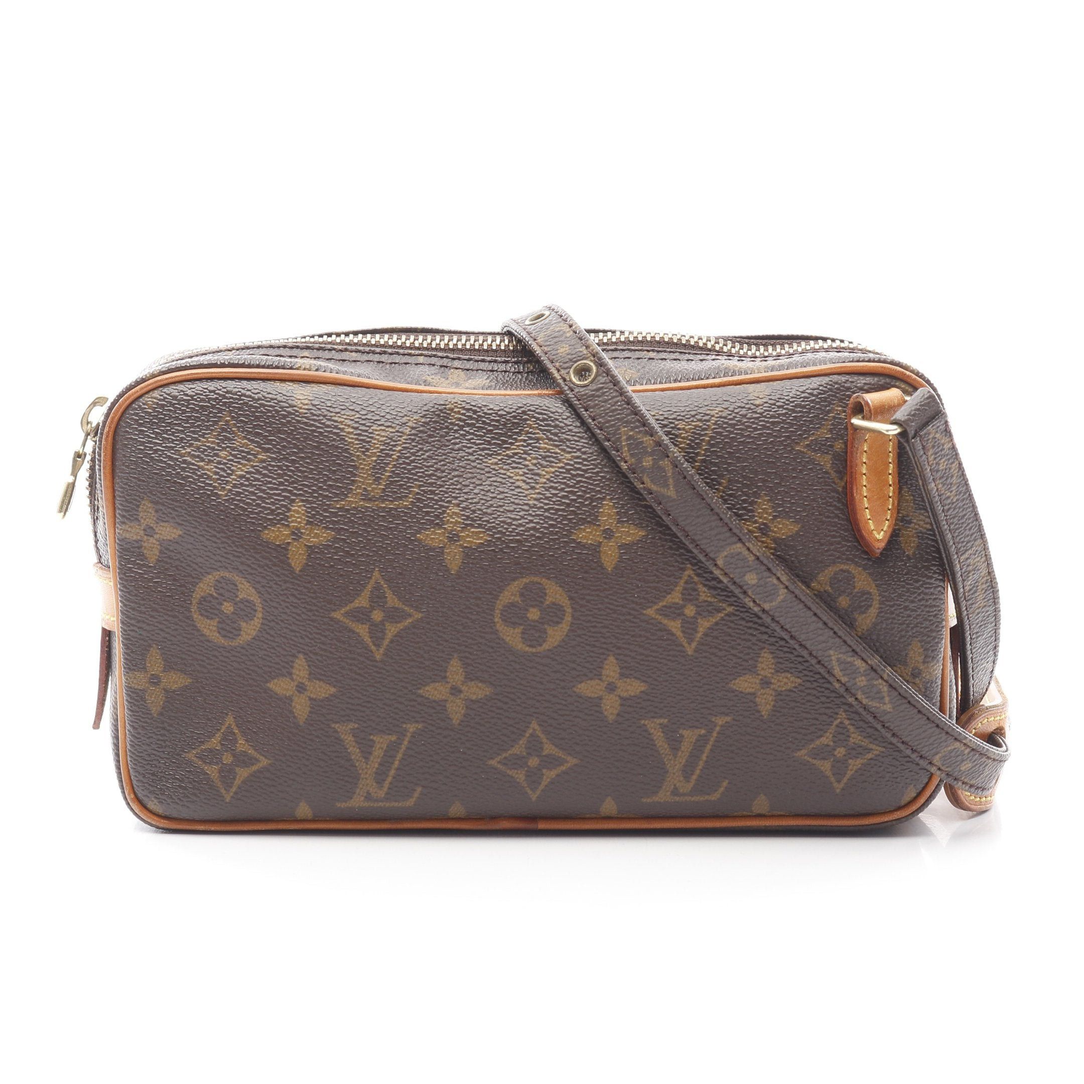 Louis Vuitton Louis Vuitton Marly Monogram Shoulder Bag Leather Brown Size ONE SIZE - 1 Thumbnail