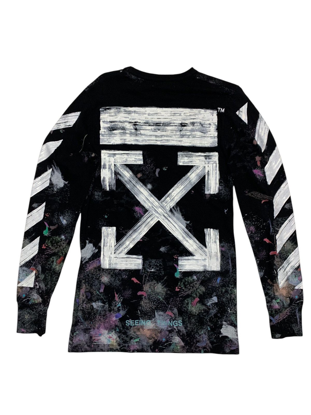 Off-White × Vintage Men’s off-white diag galaxy b long sleeve Size US S / EU 44-46 / 1 - 1 Thumbnail