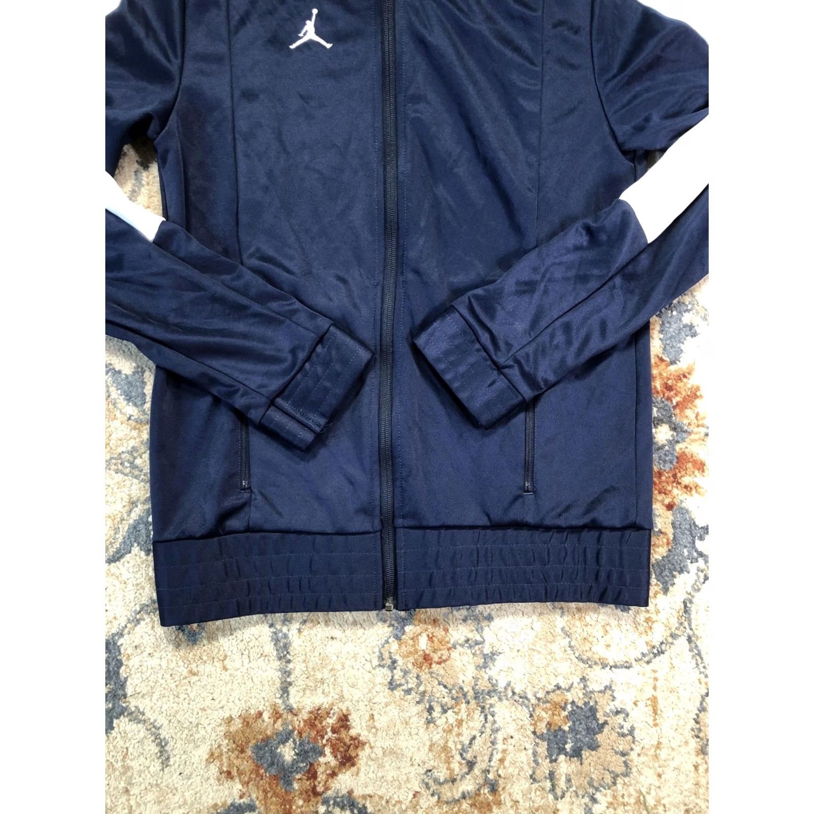 Jordan Brand Jordan Track Jacket Mens S Navy White Full Zip Jumpman Logo Athletic Size US S / EU 44-46 / 1 - 5 Thumbnail