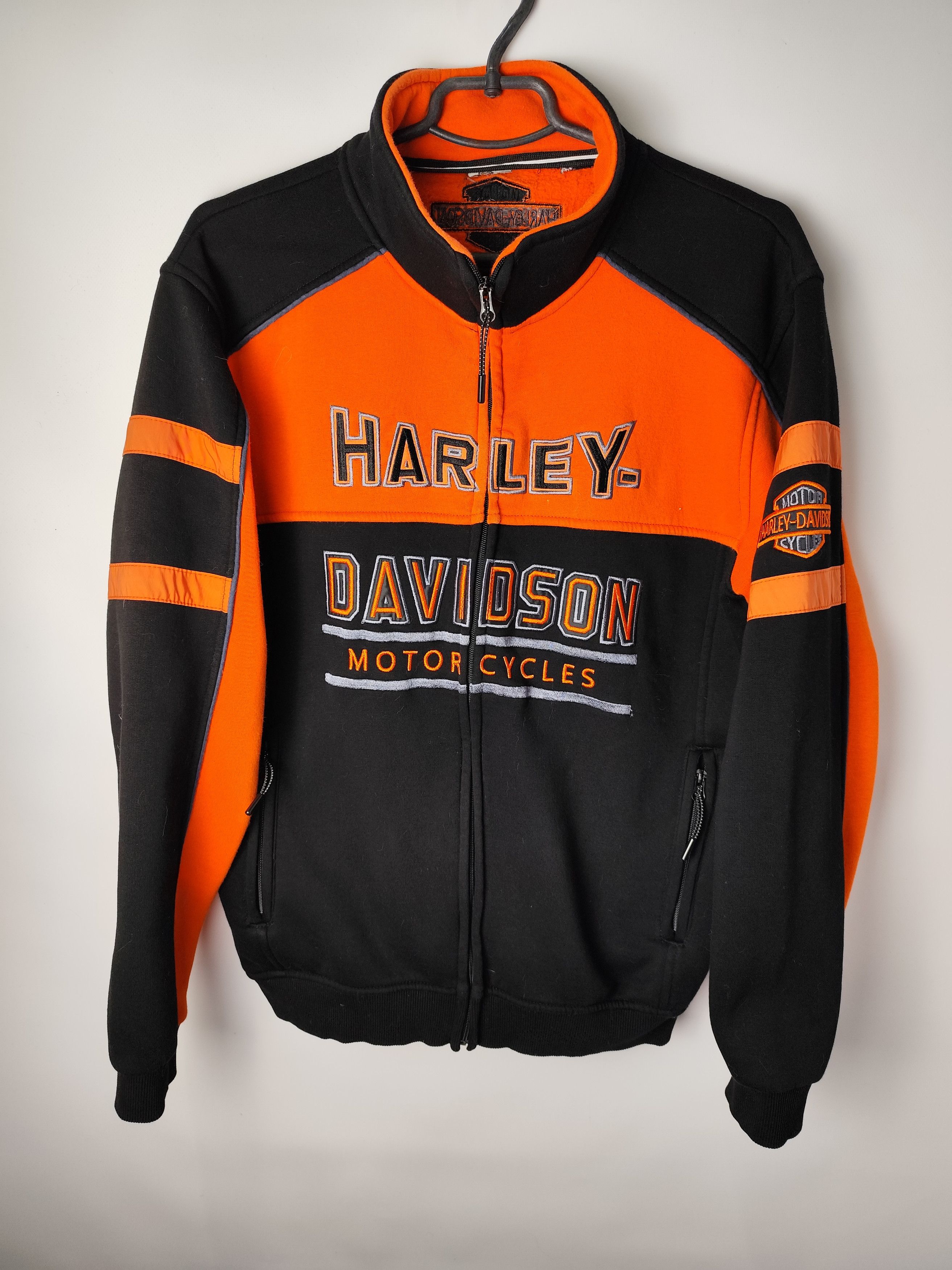 Vintage streetwear Racing Harley Davidson Zip Up sweatshirt