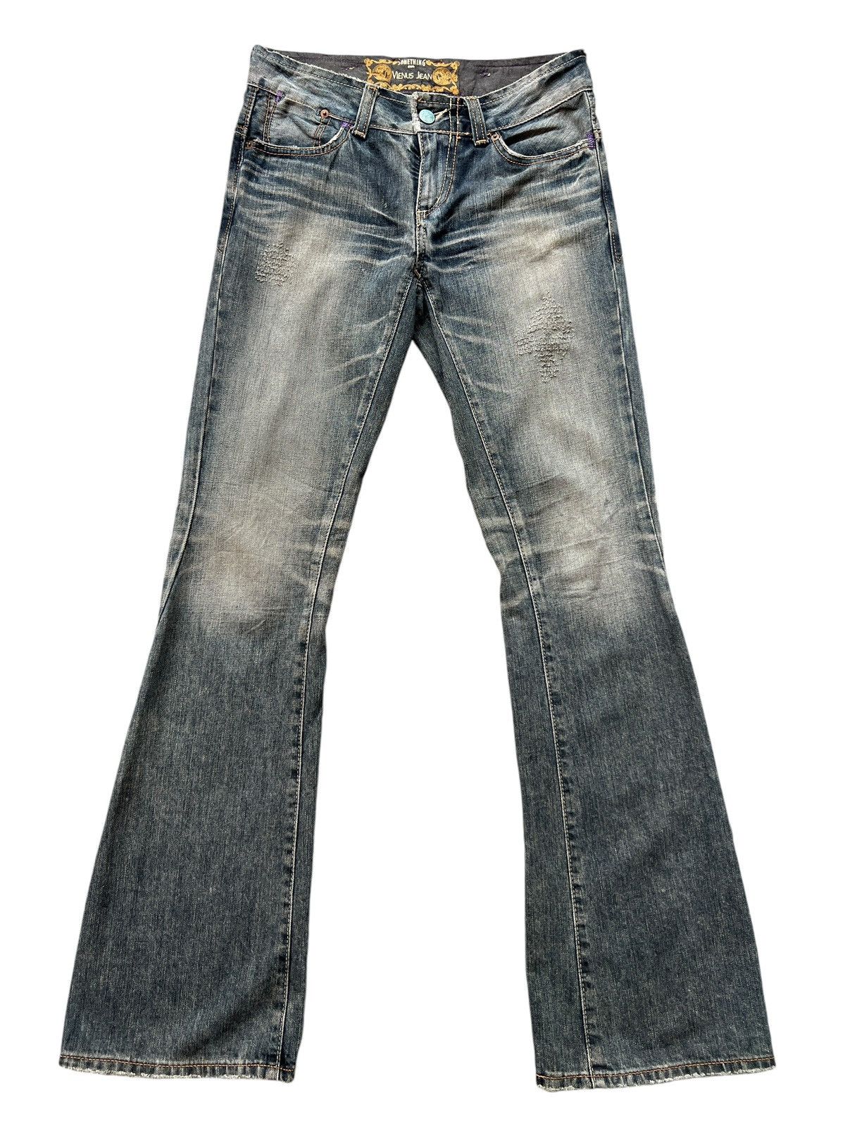 Edwin Edwin Vienus Distressed Bootcut Denim Flare Jeans 31x34 Size US 31 - 2 Thumbnail