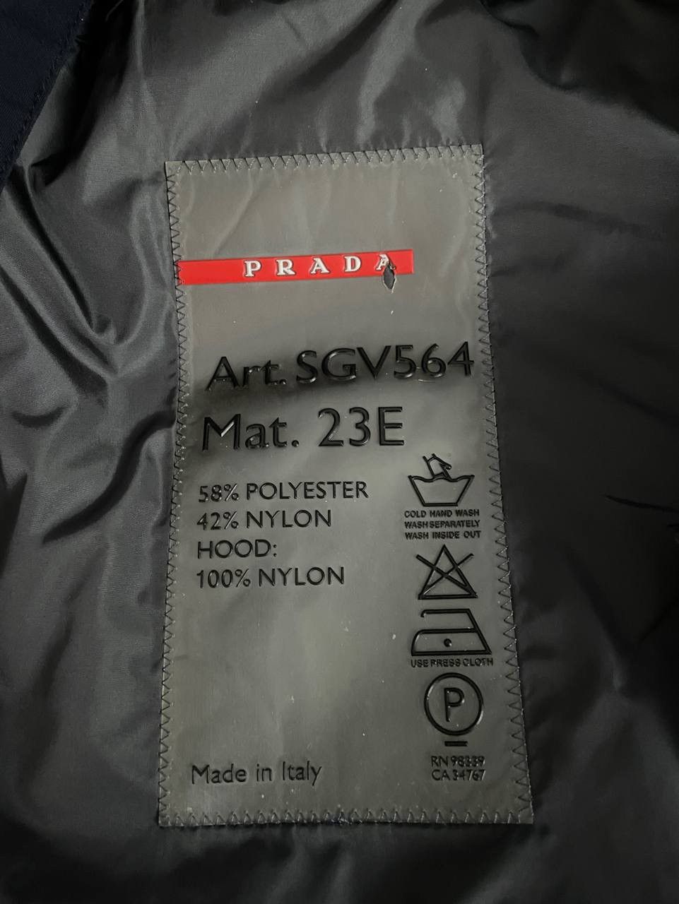 Prada Prada Jacket Trench Navy GoreTex Size US L / EU 52-54 / 3 - 14 Thumbnail
