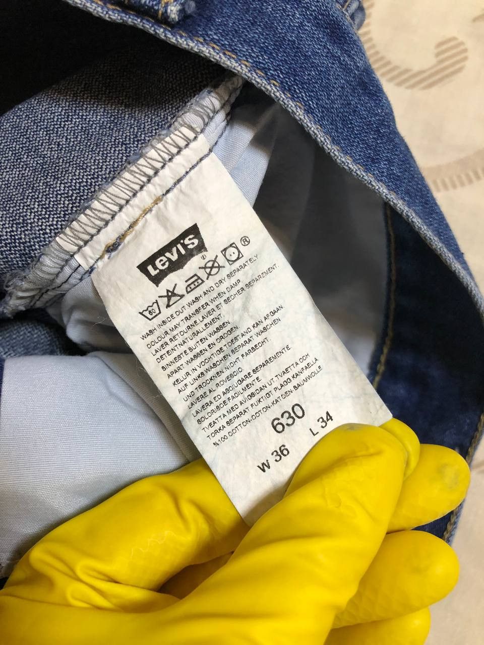 Levi's Vintage Levi’s 630 Straight Leg Jeans Classic Blue – 90s Y2K Size US 36 / EU 52 - 14 Thumbnail