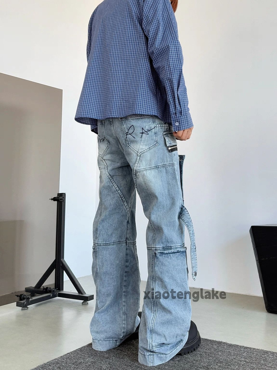Vintage Unisex outdoor utility loose baggy hiphop cargo pants Size US 30 / EU 46 - 7 Thumbnail