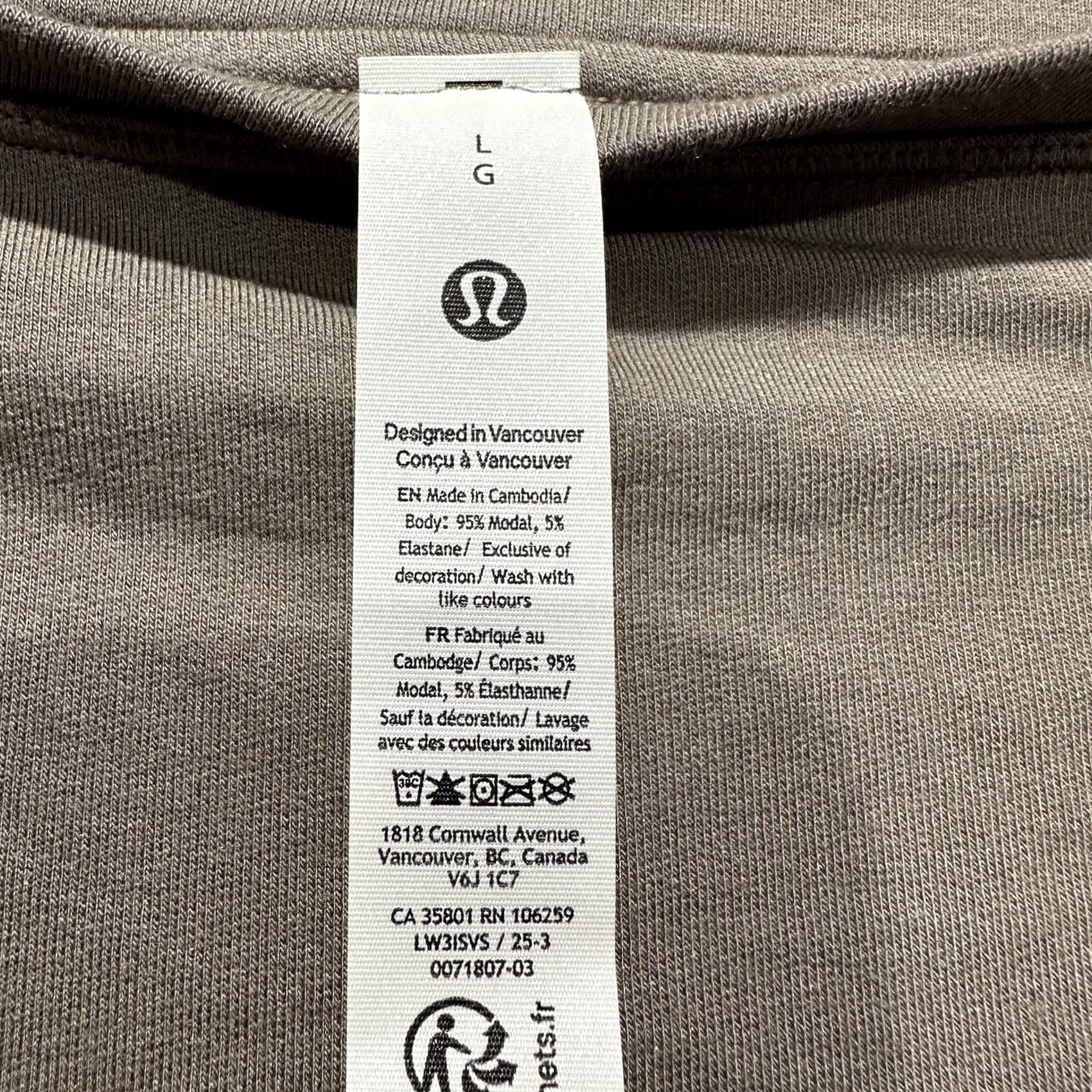 Lululemon Lululemon BeCalm Oversized Boatneck Long-Sleeve Shirt Sweatshirt Womens L Beige Size L / US 10 / IT 46 - 4 Thumbnail