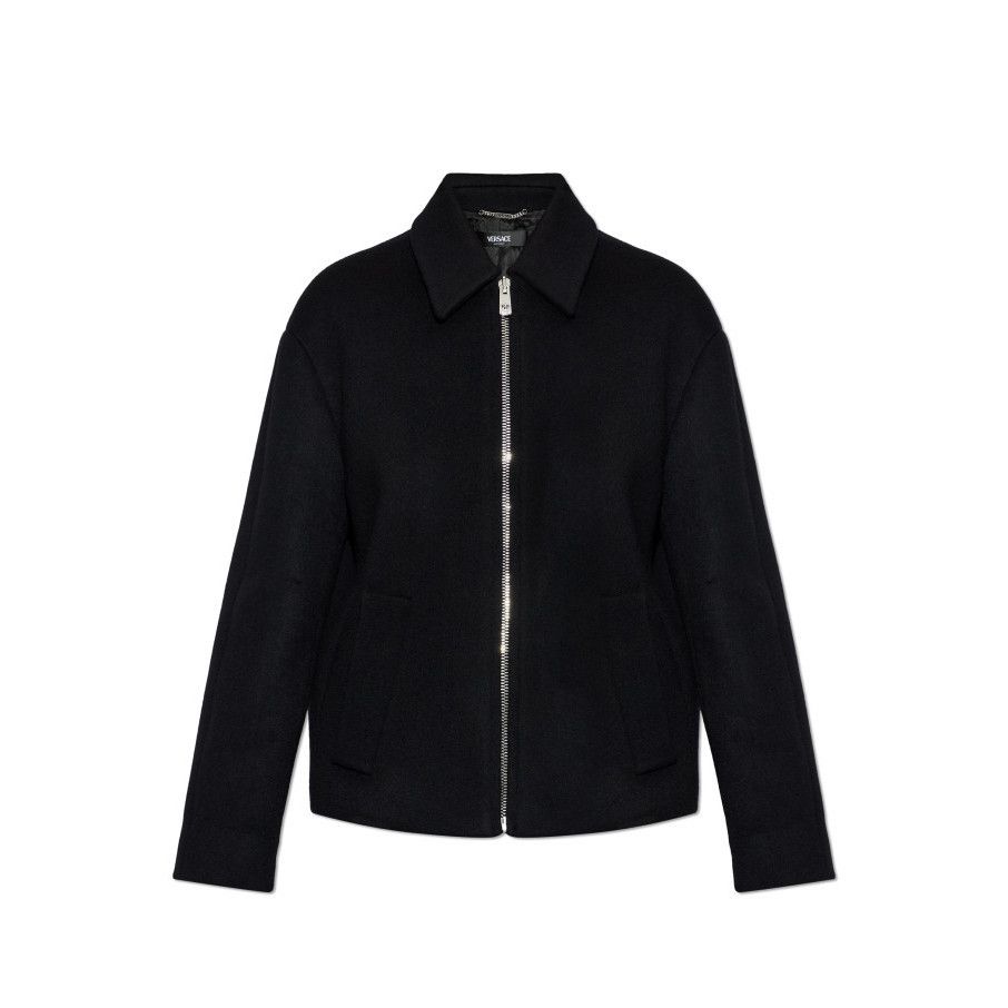 Versace VERSACE Black Wool Jacket New & Authentic (Women's size:IT 4 Size M / US 6-8 / IT 42-44 - 1 Preview