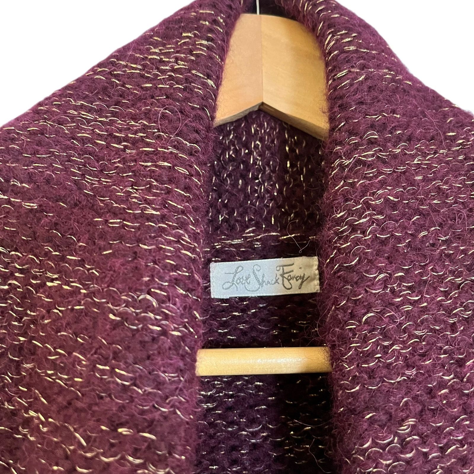 LoveShackFancy LoveShackFancy Tassel Shawl Baby Alpaca Cardigan Sweater Size XS / US 0-2 / IT 36-38 - 3 Thumbnail