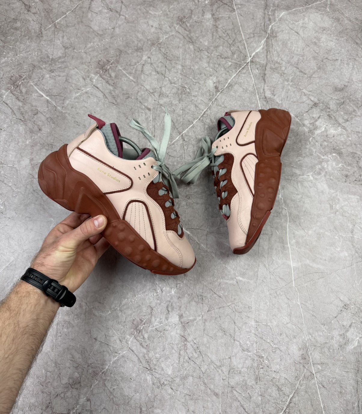 Acne Studios Acne Pink Manhattan Sneakers Size US 9 / IT 39 - 3 Thumbnail