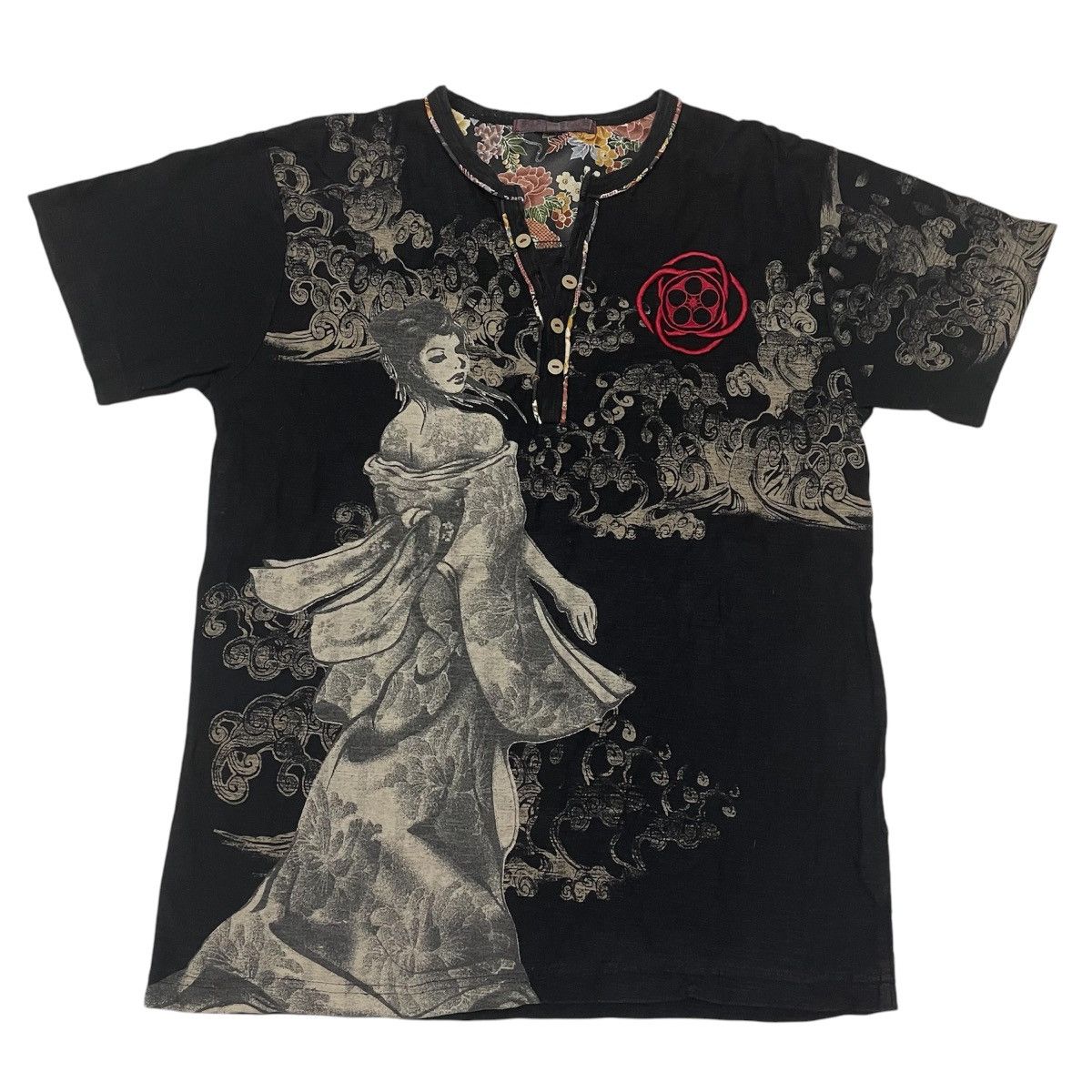 Japanese Brand × Vintage Vintage sukajan opera❌koi tees Size US M / EU 48-50 / 2 - 1 Thumbnail