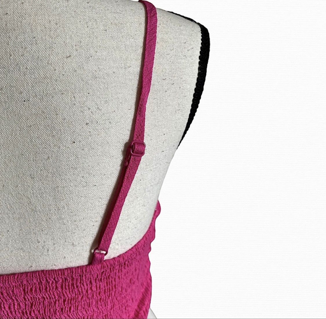 Other PINK BOW & TIE ADJUSTABLE CAMI CROP TOP TANK Size S / US 4 / IT 40 - 6 Thumbnail