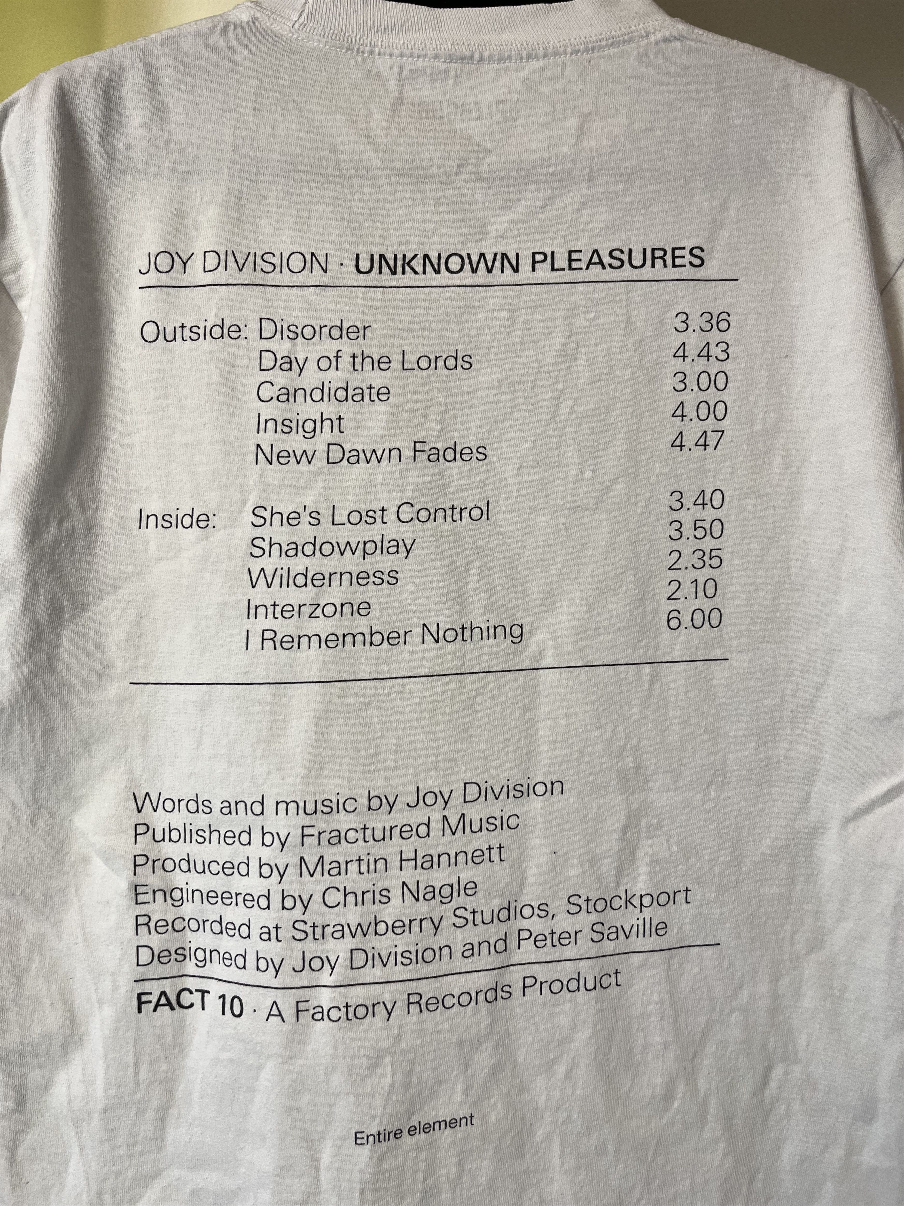 Joy Division × Pleasures Pleasures Joy Unknown Pleasures Tee Size US M / EU 48-50 / 2 - 5 Thumbnail