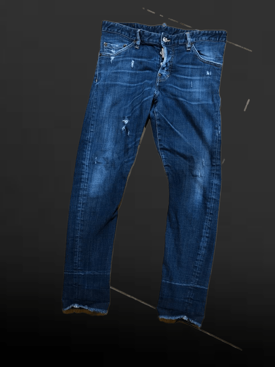 Dsquared2 Dsquared2 Skinny Faded Cotton Ripped Distressed Skinny Jeans Size US 32 / EU 48 - 1 Thumbnail