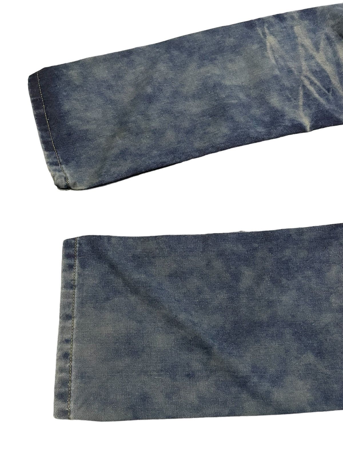 GOSTAR DE FUGA × Hysteric Glamour × Japanese Brand Martin Kustom Enzyme Mud Wash Distressed Jeans Size US 34 / EU 50 - 17 Thumbnail
