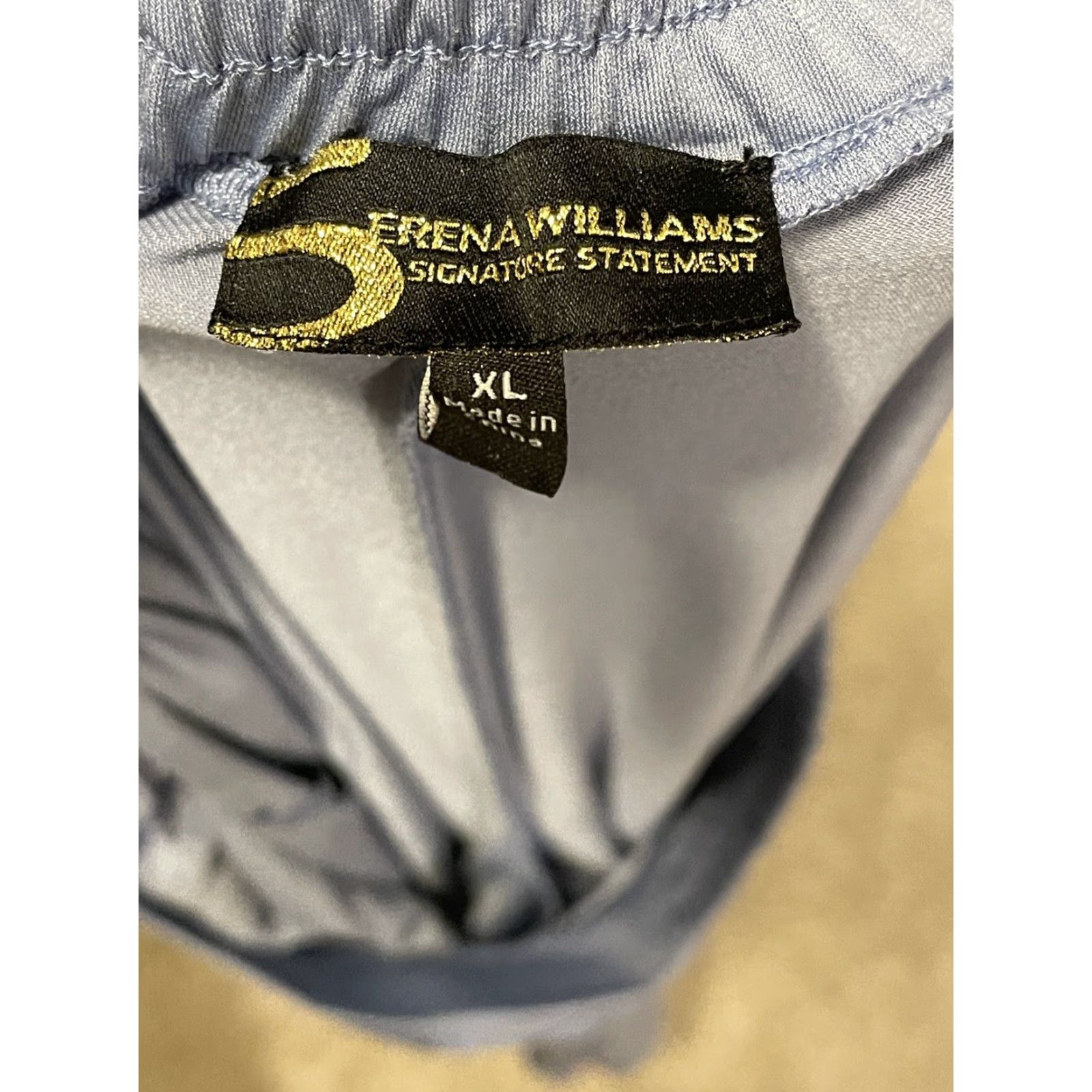 Vintage Serena Williams Signature Statement Casual Pull On Pants XL Light Blue Women Pants Size 40" / US 18 - 3 Thumbnail