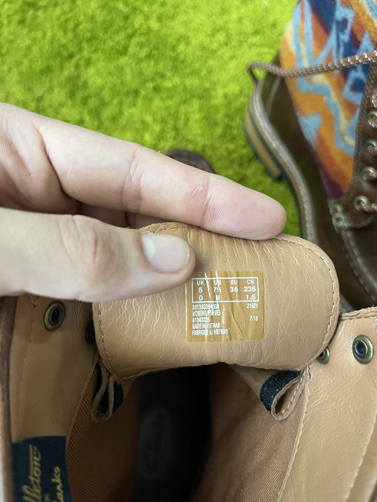 Clarks × Genuine Leather × Pendleton Pendleton x Clarks wool plaid + real leather boots Size US 7.5 / IT 37.5 - 6 Thumbnail