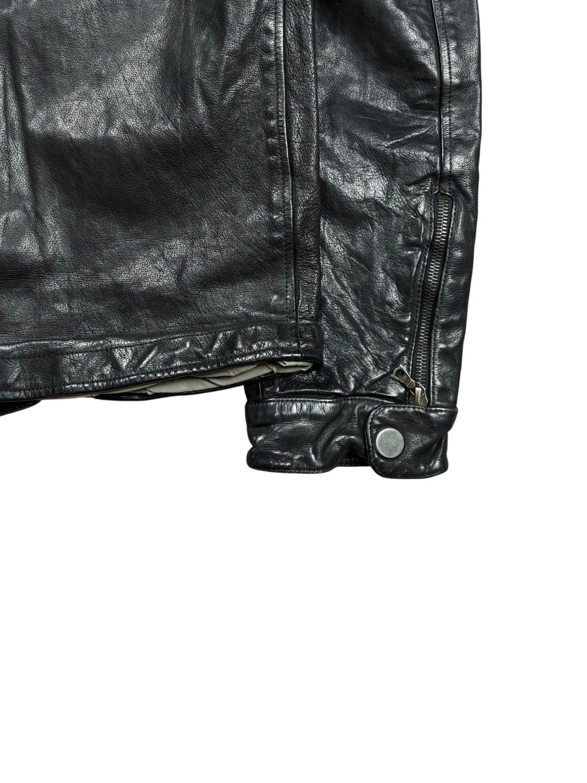 BUFFALO BOBS 2000s Faktor - Riri Zips Vkei Style Rider Leather Jacket Size US M / EU 48-50 / 2 - 7 Thumbnail