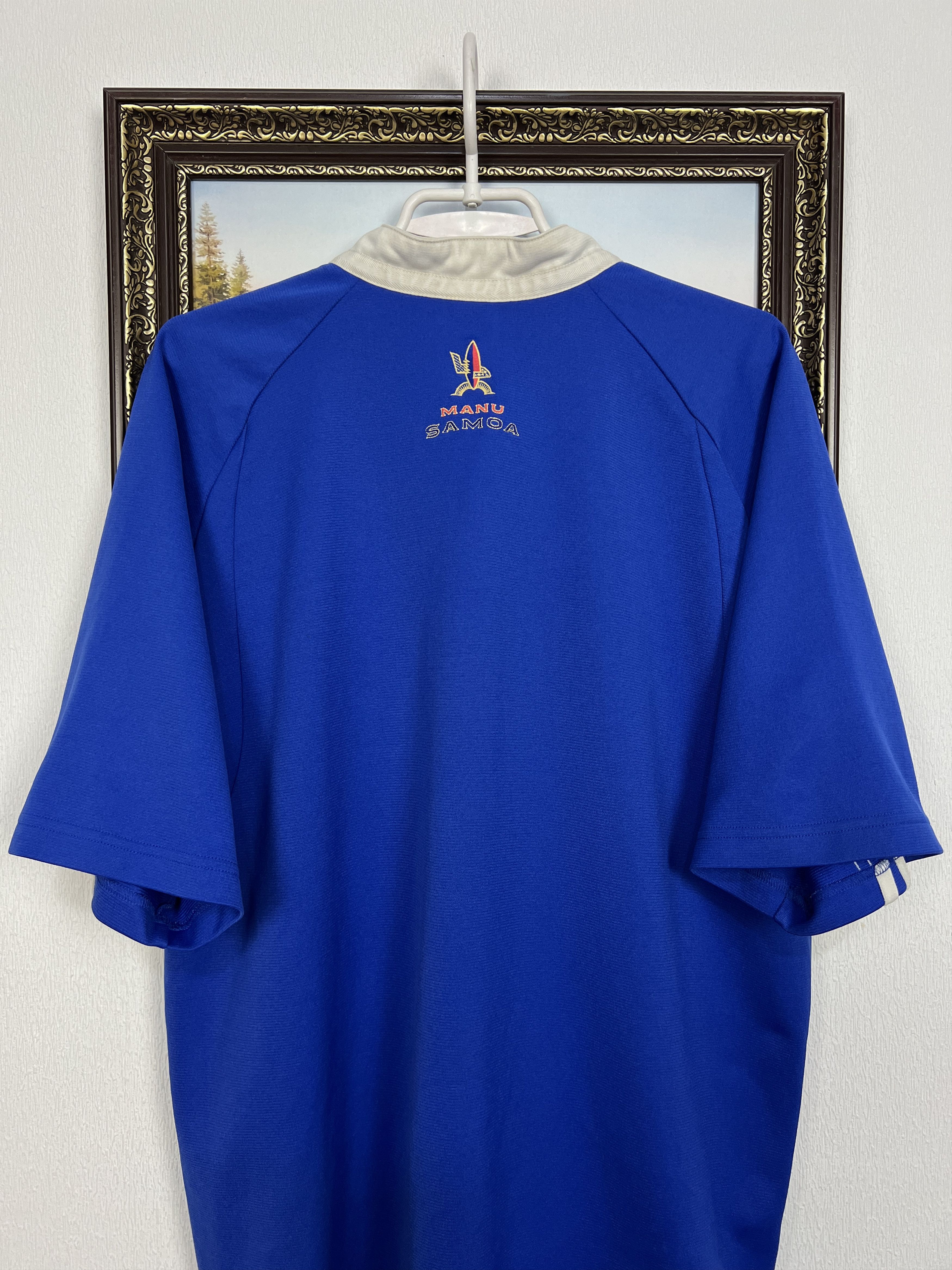 Adidas Vintage Manu Samoa Rugby Union Jersey Trikot Shirt Rare Size US L / EU 52-54 / 3 - 9 Thumbnail