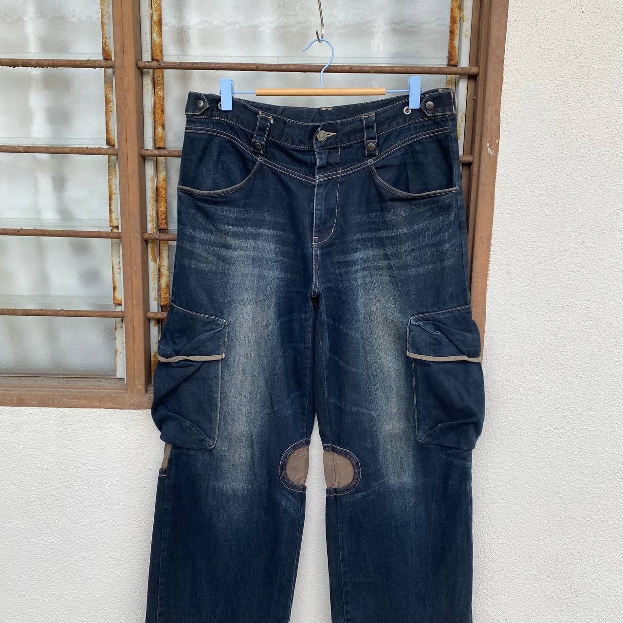 PPFM Rare Archival PPFM "Yellow Riot" Paratrooper Cargo Denim Size US 35 - 2 Thumbnail