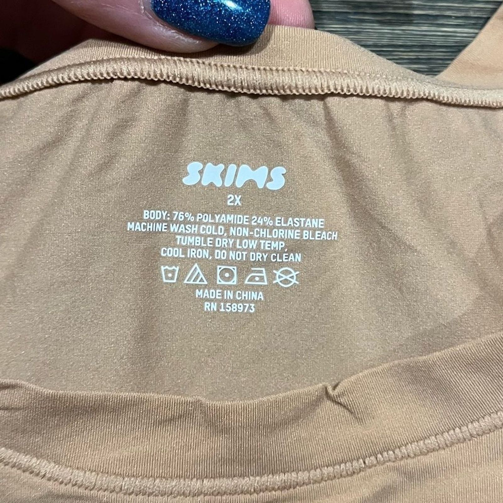 SKIMS NWT Skims Fits Everybody Super Cropped T-Shirt Ochre 2X Size XXL / US 16-18 / IT 52-54 - 2 Thumbnail