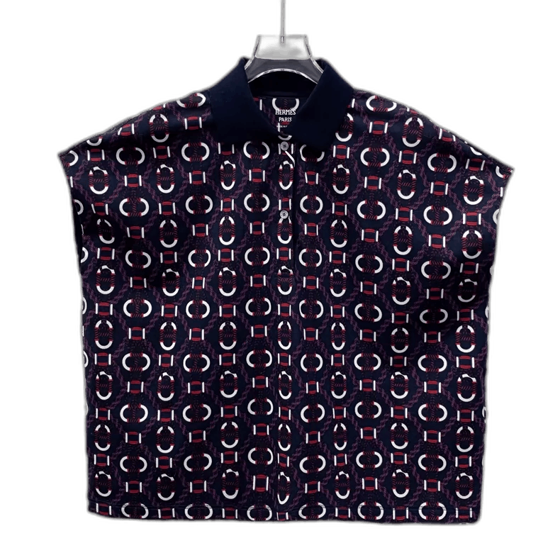 Hermes Colorblock Short Sleeve Polo Shirt-2506